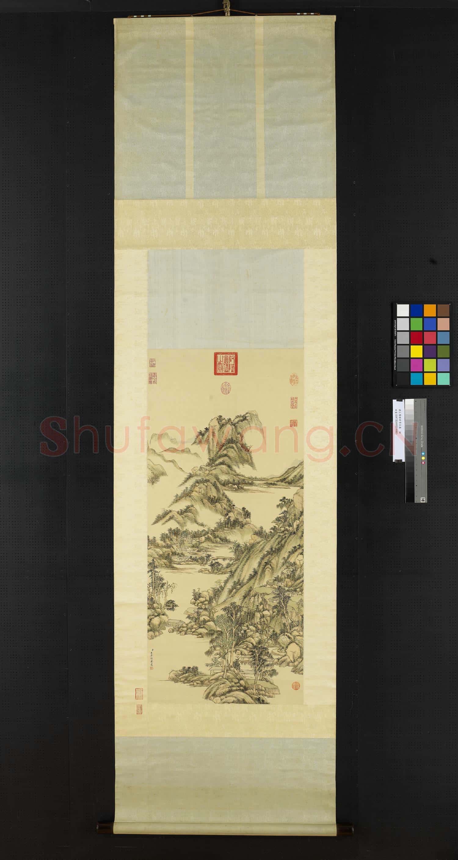 清王原祁晴翠浮嵐 軸