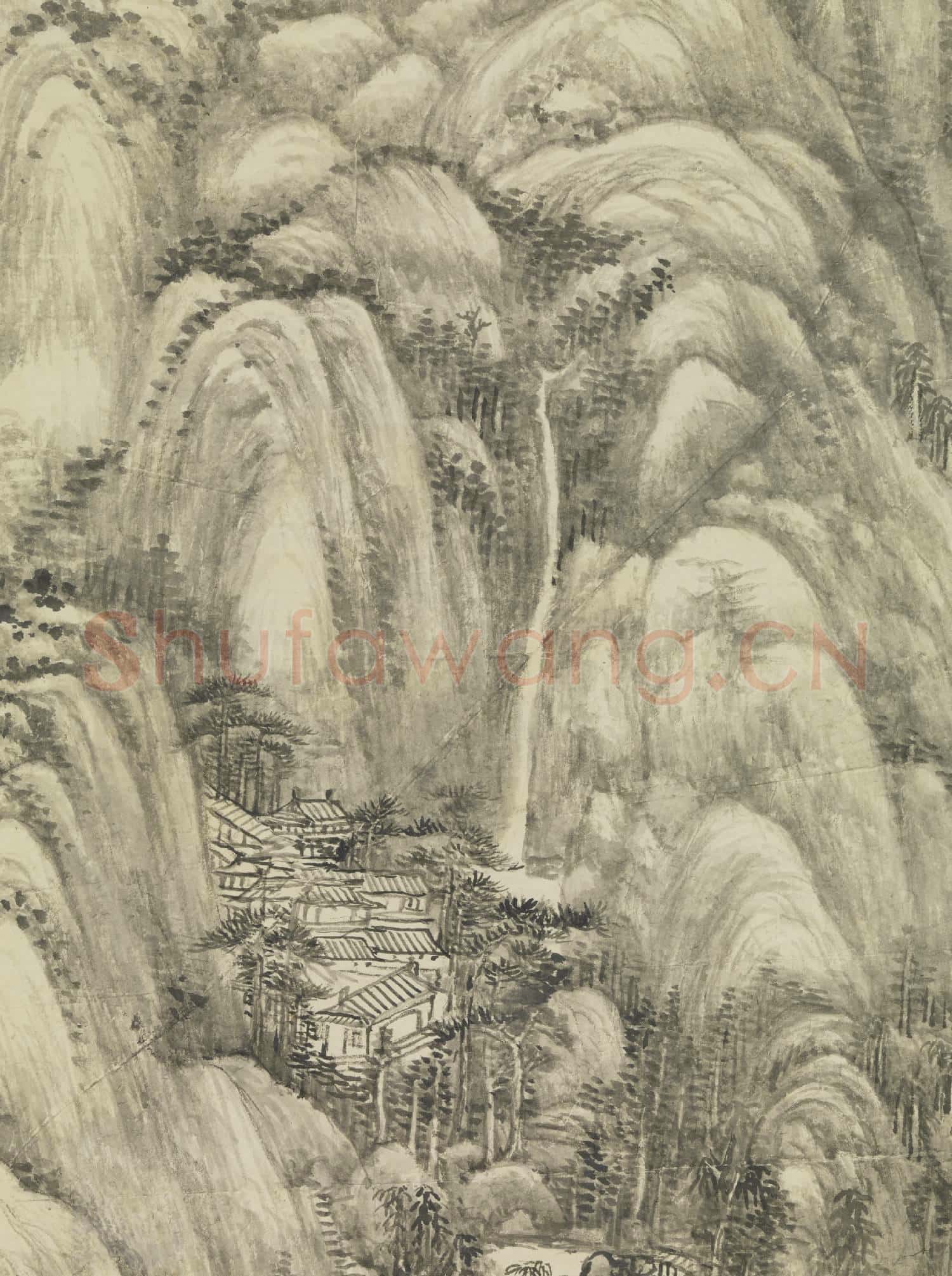 清王原祁烟浮遠岫圖 軸