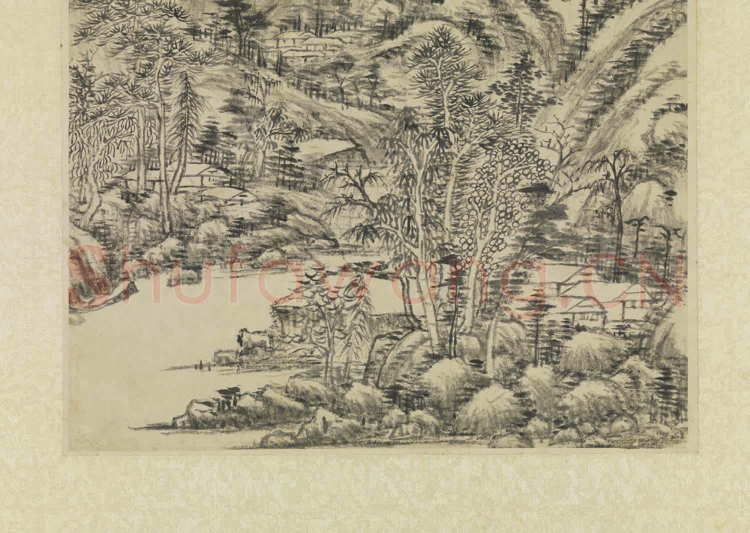清王原祁仿黃公望山水 軸