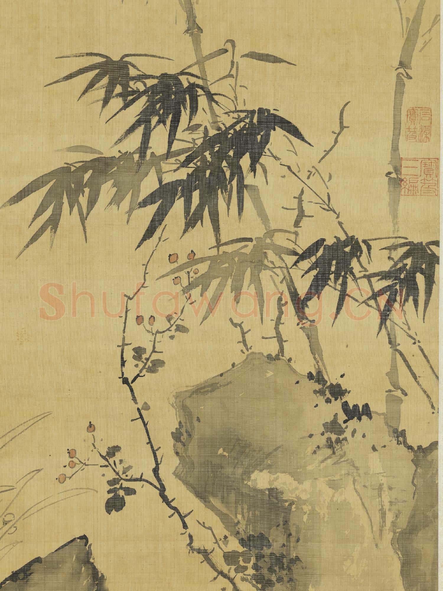 清蔣廷錫畫水仙 軸