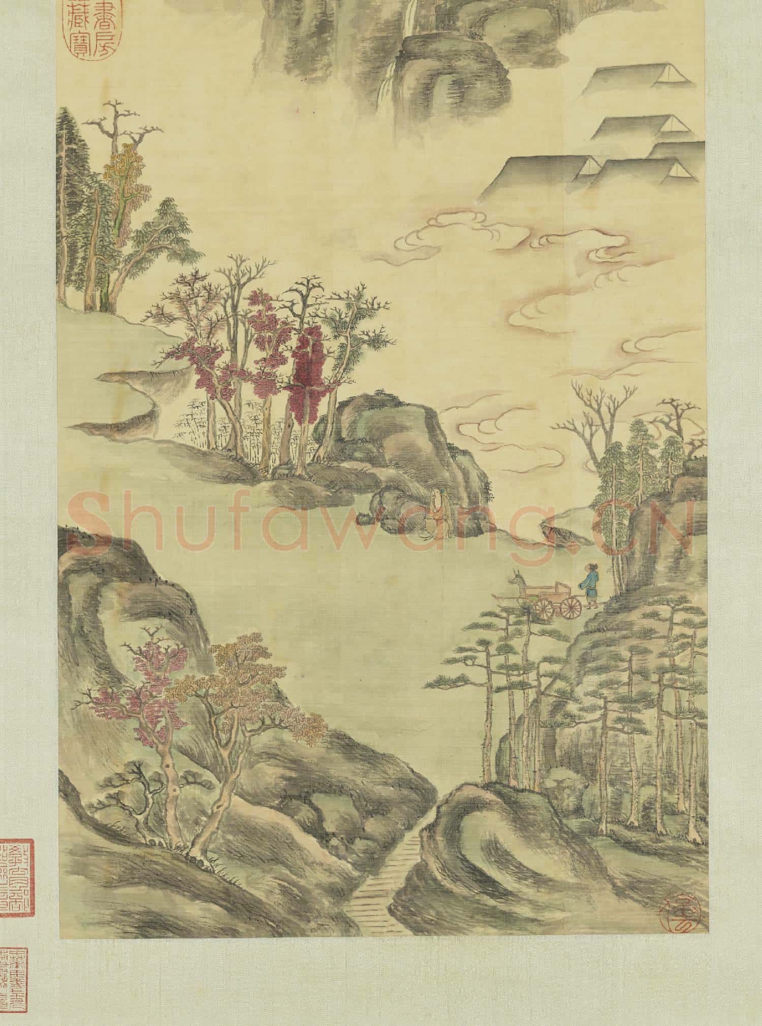 清超揆杜牧詩意圖 軸