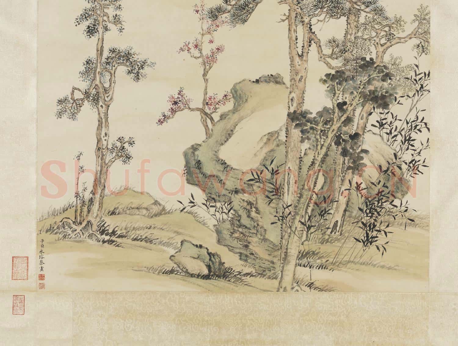 清永瑢畫山水 軸