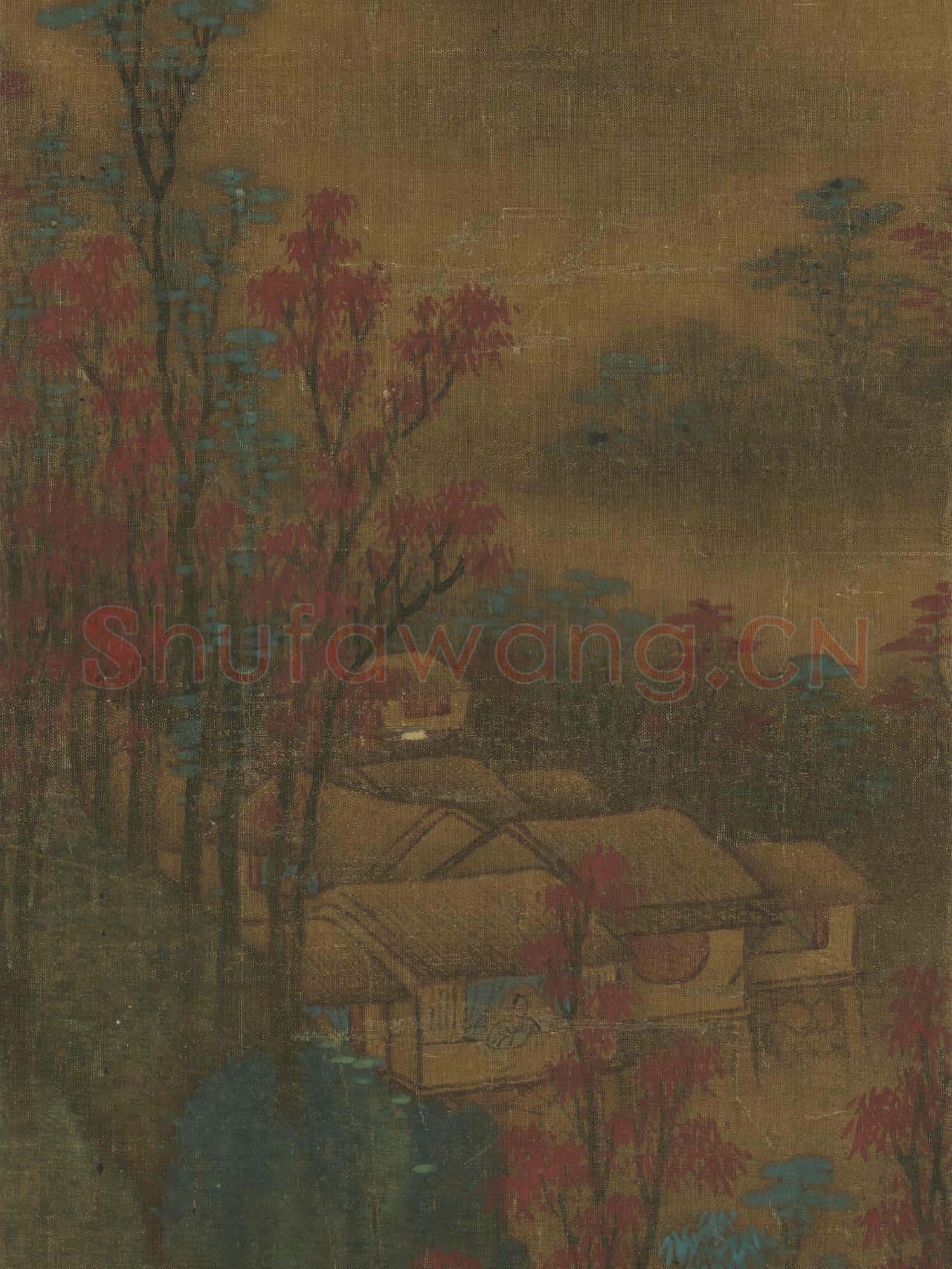 清張成龍仿張僧繇山水 軸
