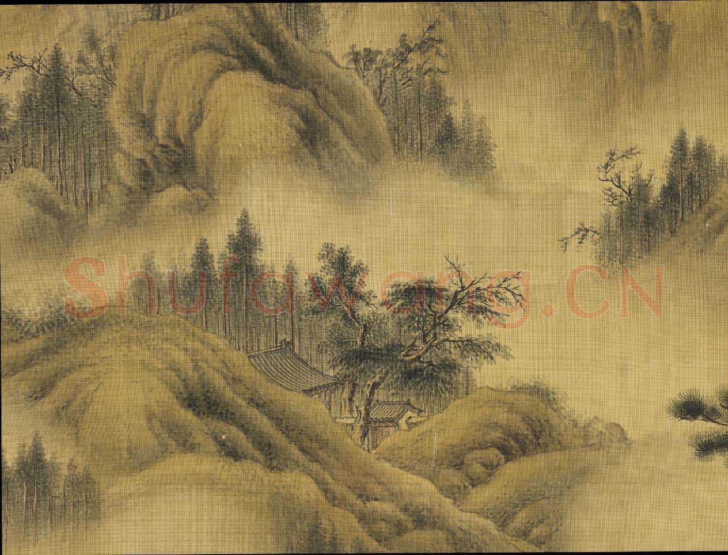 清郎世寧畫山水 軸