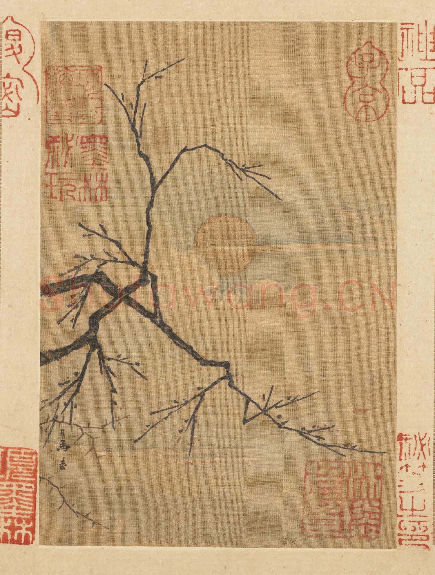 宋馬遠小品 冊 苔枝輕霧