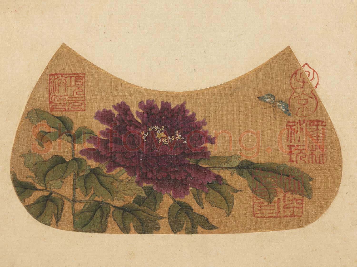 宋馬遠小品 冊 茶花