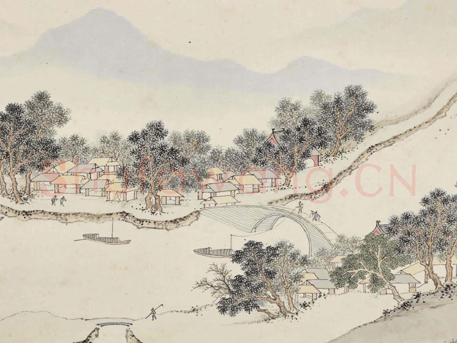 明錢穀紀行圖 冊 橫林