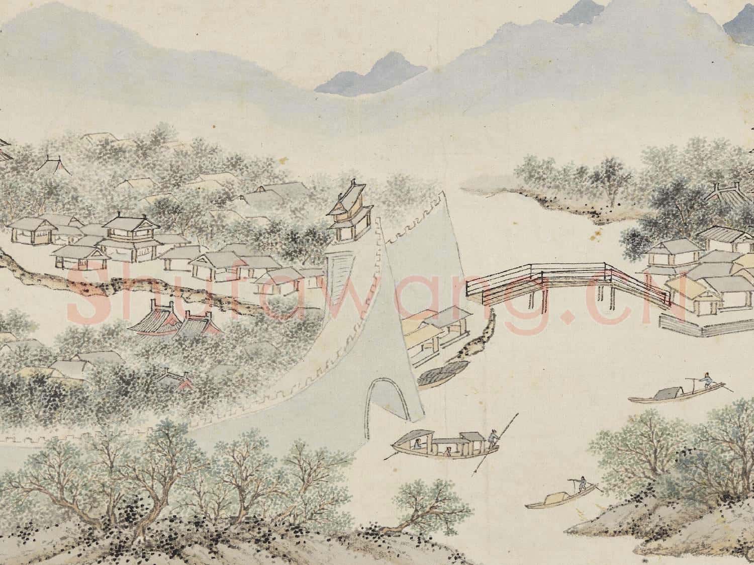 明錢穀紀行圖 冊 毘陵