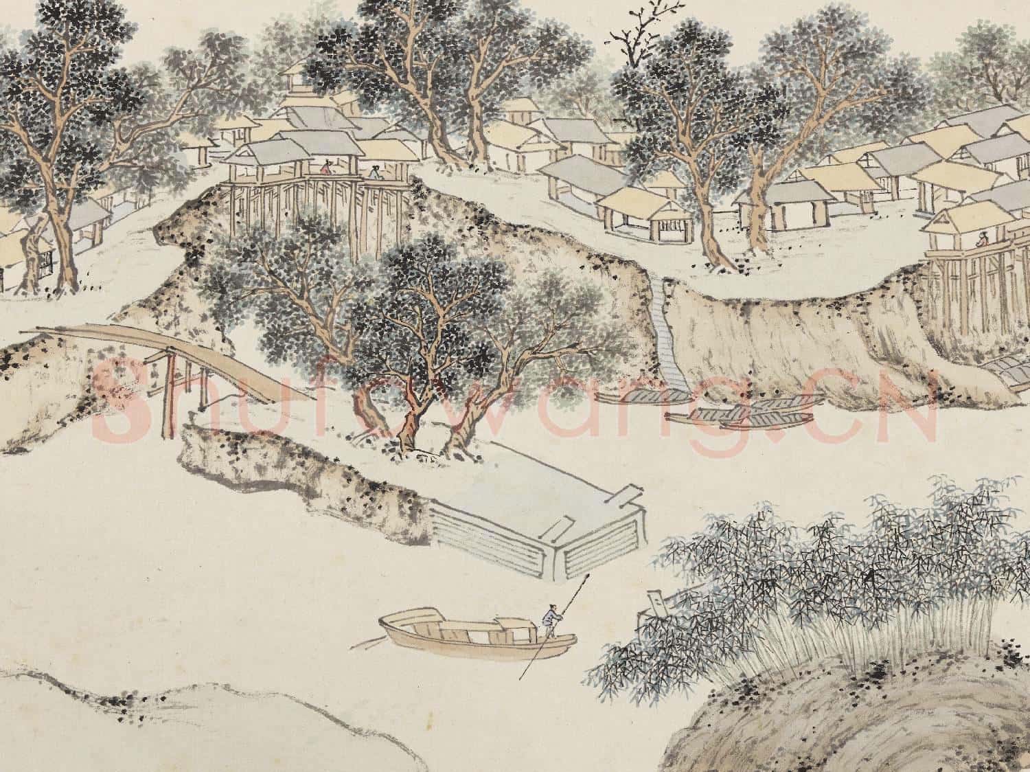 明錢穀紀行圖 冊 呂城