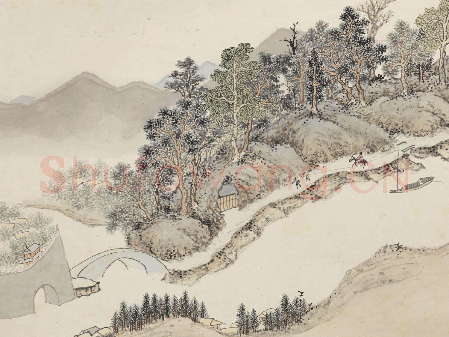 明錢穀紀行圖 冊 丹陽