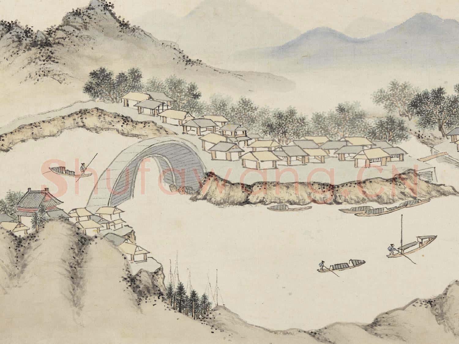 明錢穀紀行圖 冊 丹徒