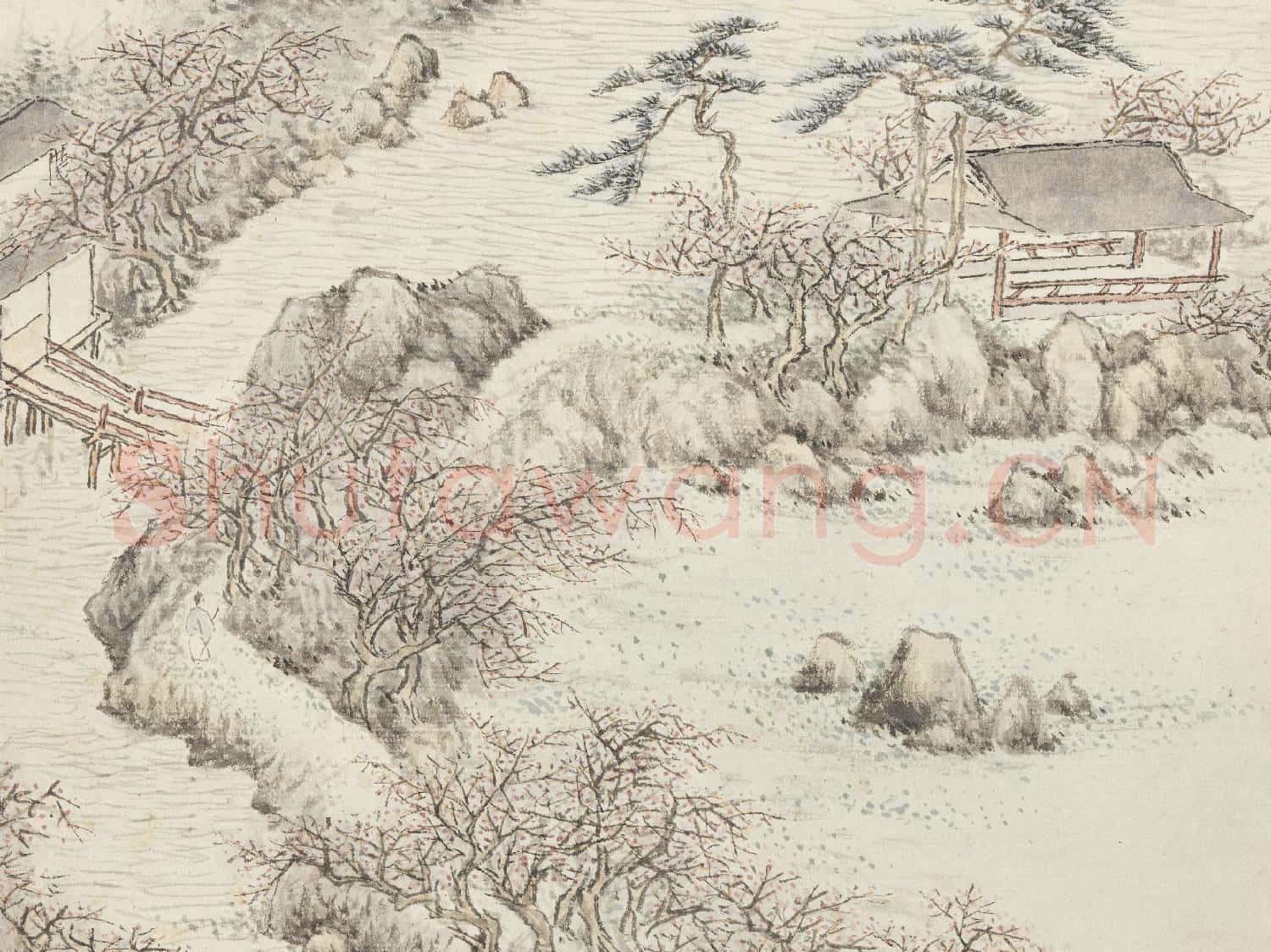 明沈士充畫郊園十二景 冊 浣香榭