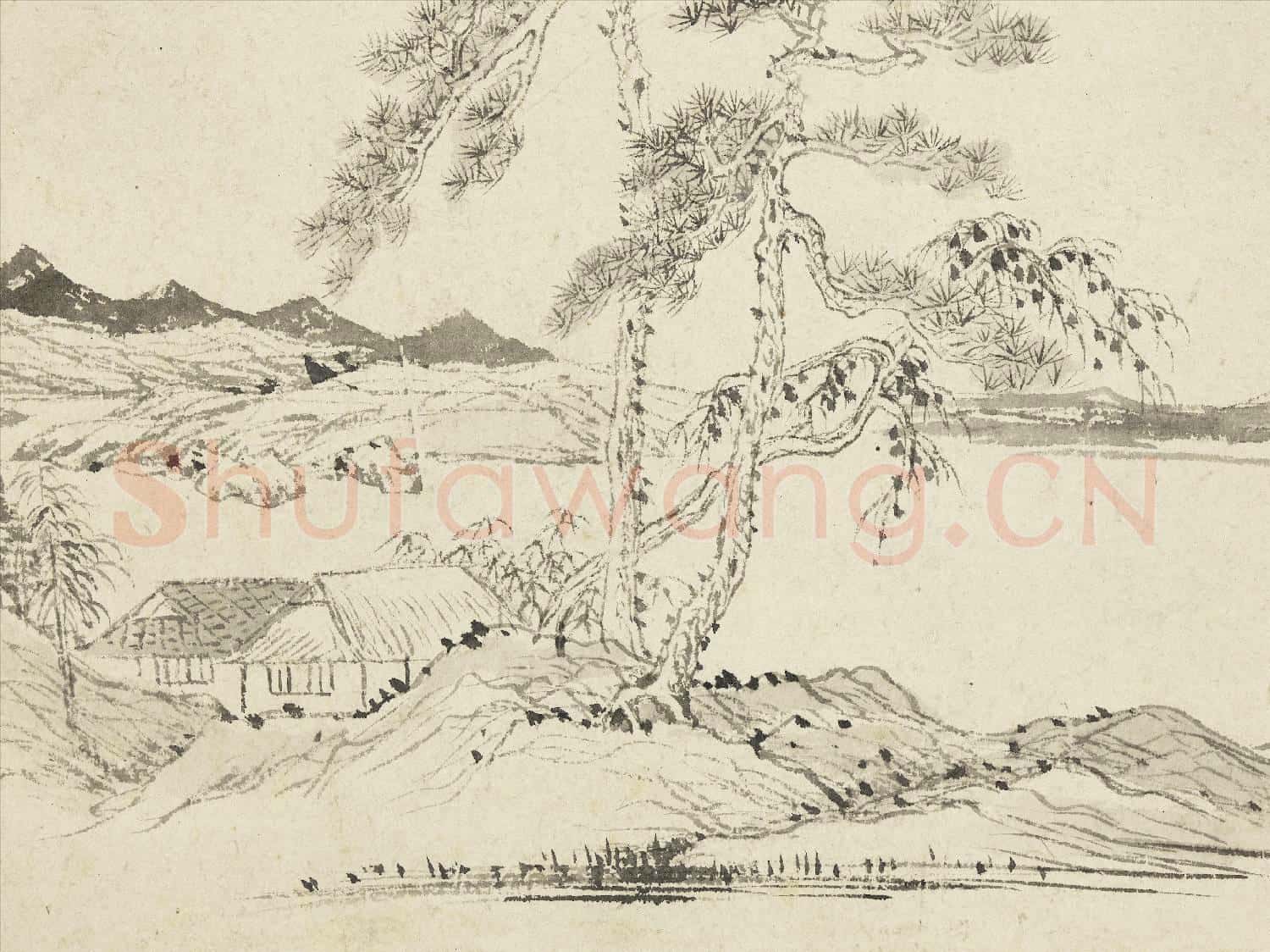 明程嘉燧山水 冊 殘夢依依
