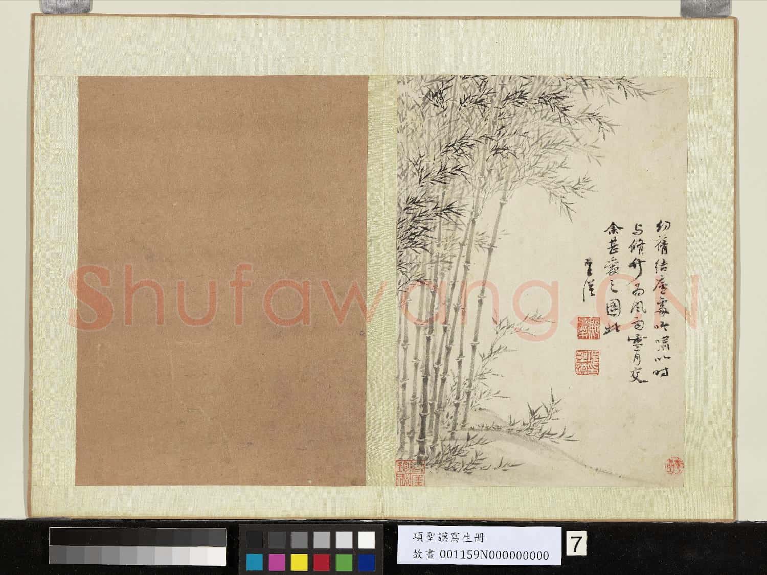 明項聖謨寫生 冊 竹