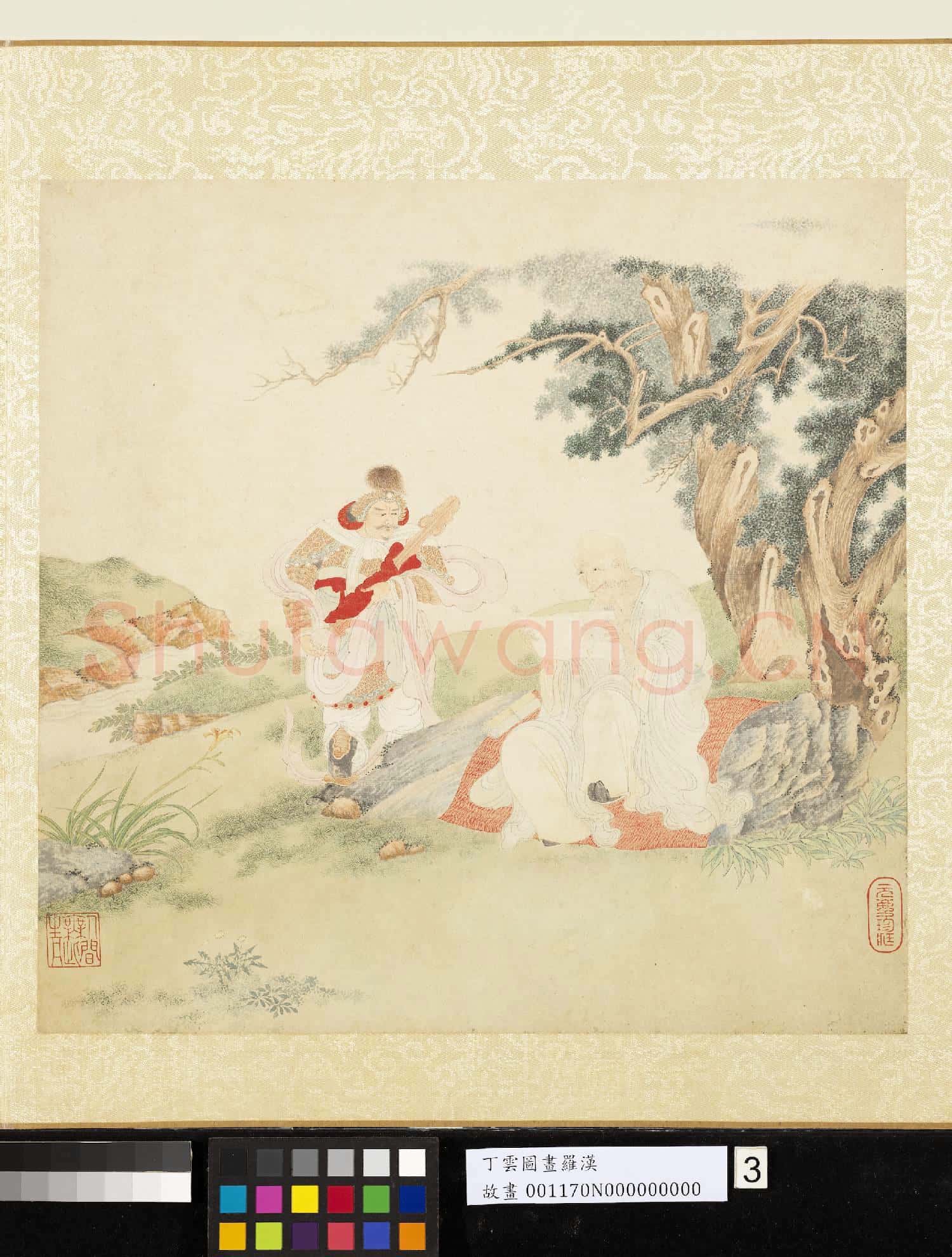 明丁雲圖羅漢 冊 羅漢(三）