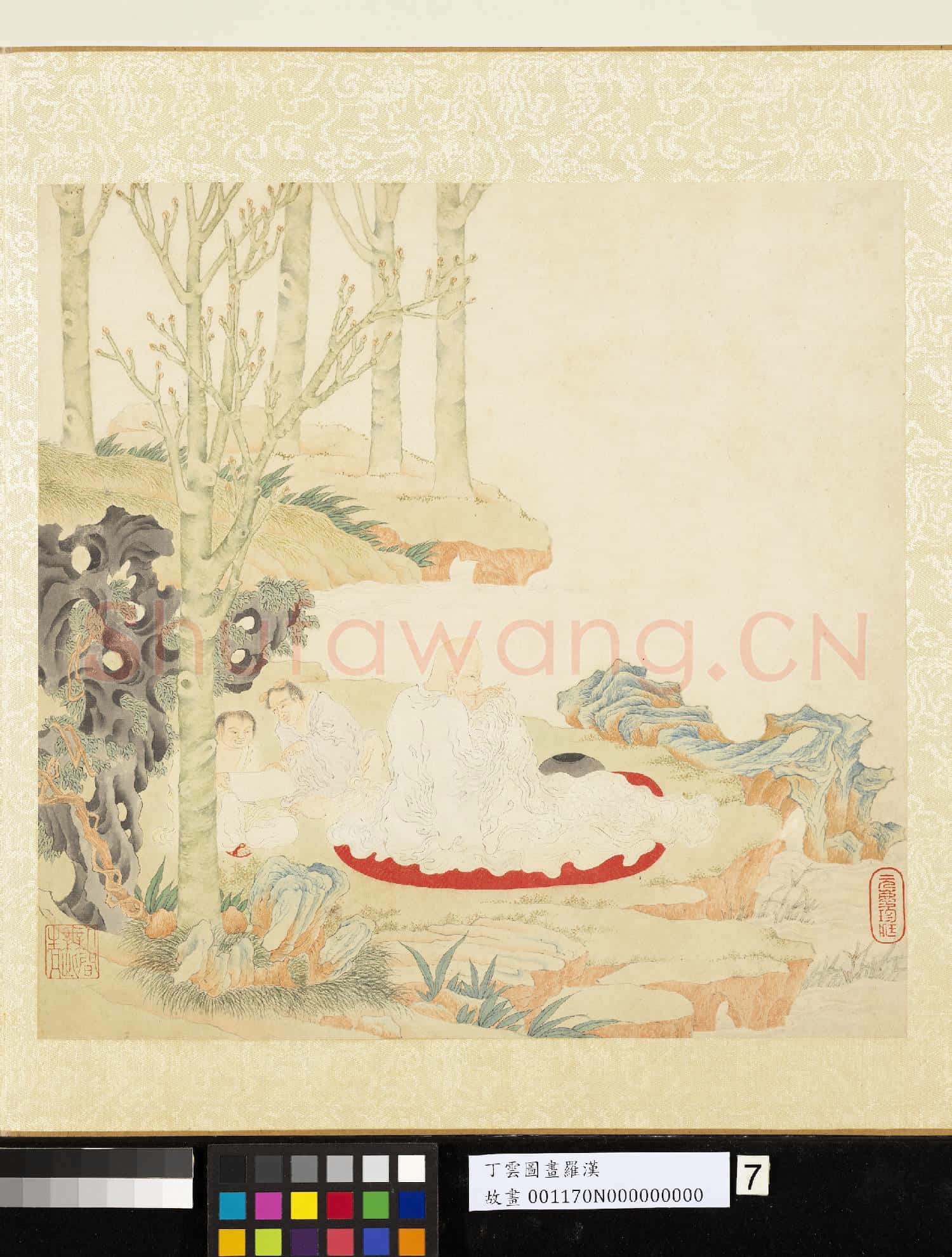 明丁雲圖羅漢 冊 羅漢(七）