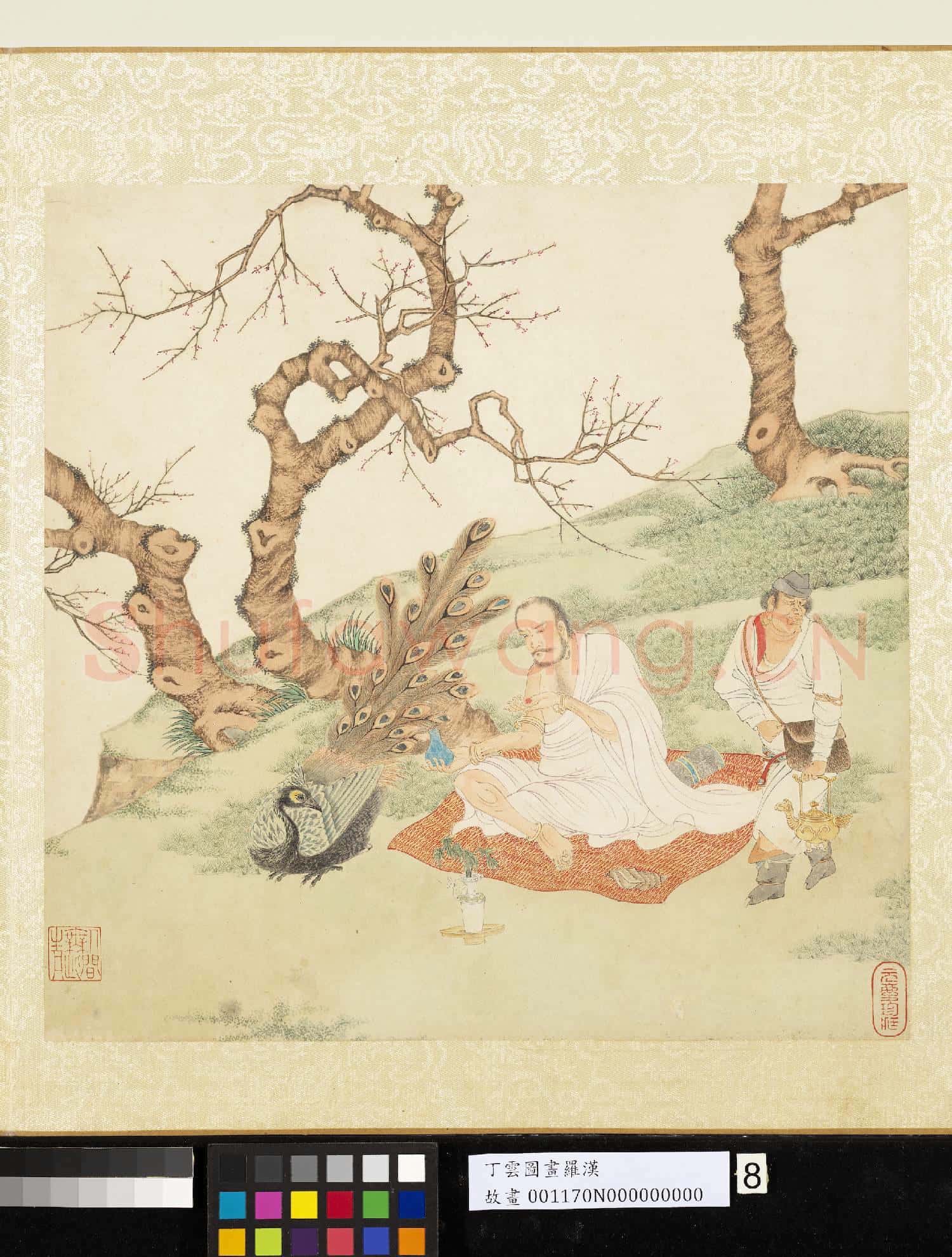 明丁雲圖羅漢 冊 羅漢(八）