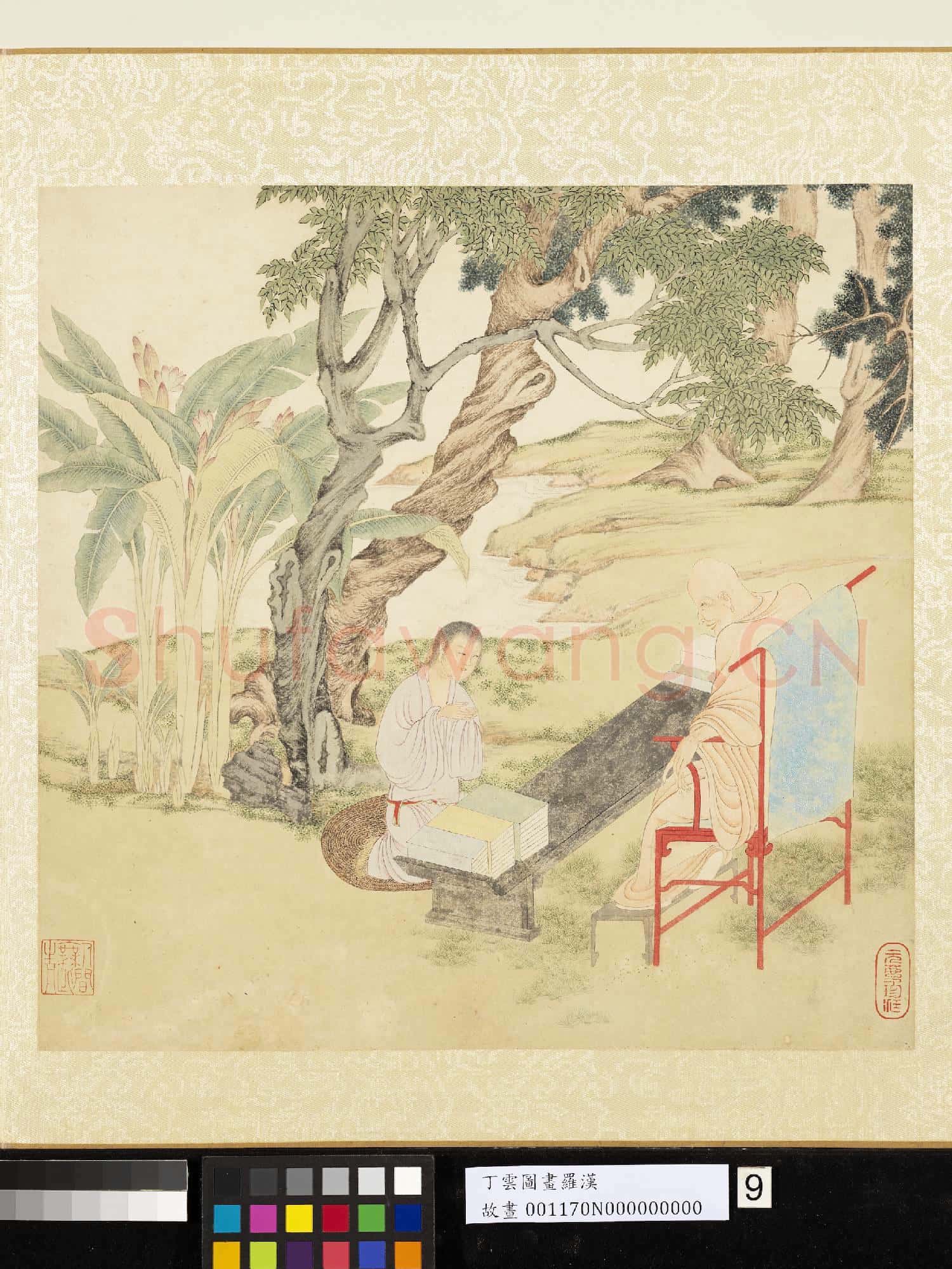 明丁雲圖羅漢 冊 羅漢(九）