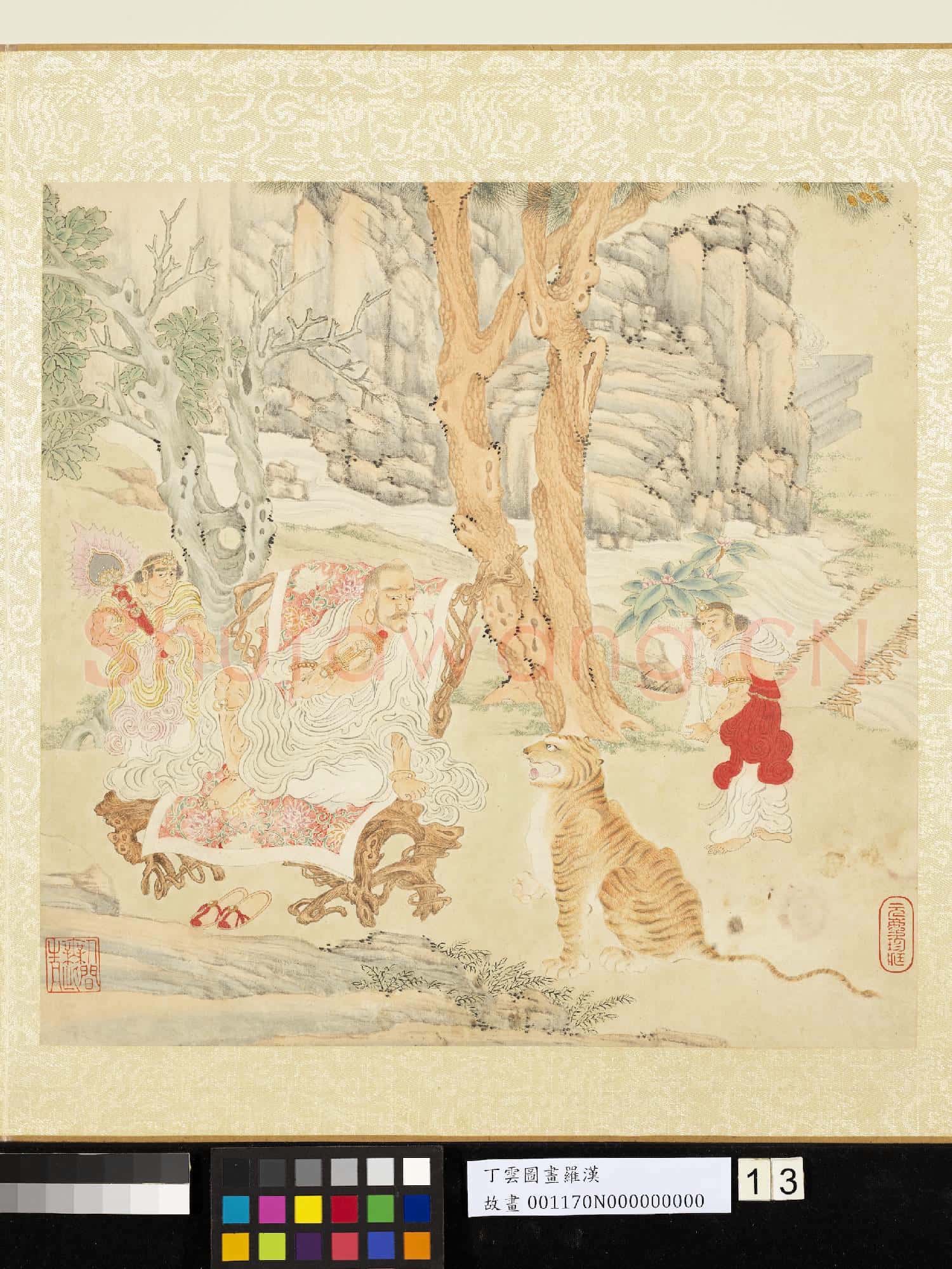 明丁雲圖羅漢 冊 羅漢(十三)