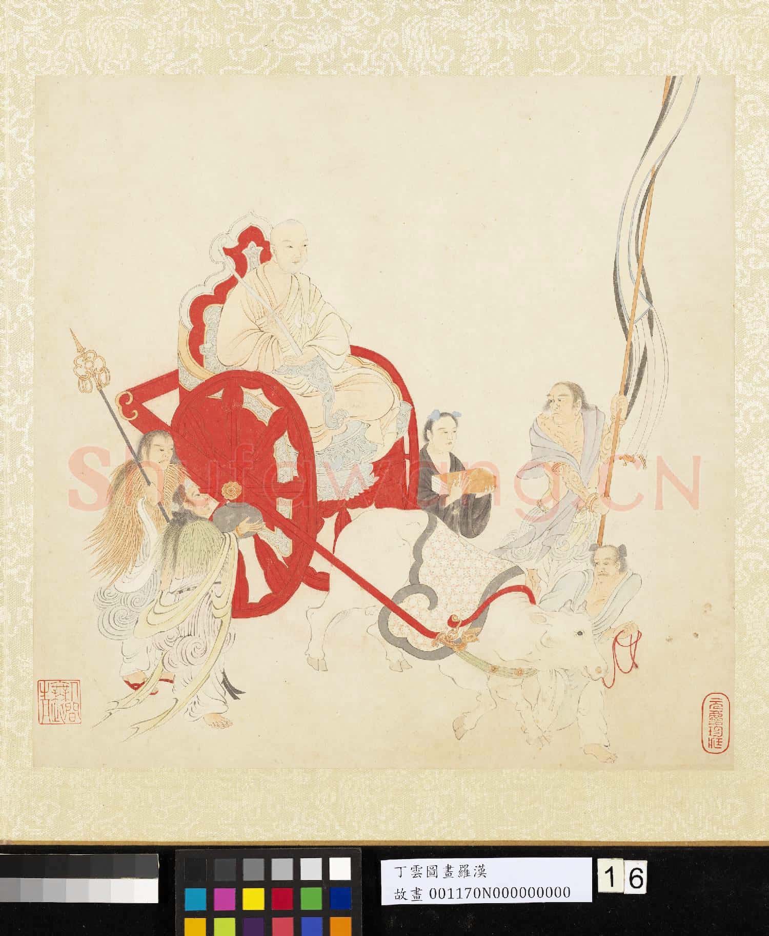明丁雲圖羅漢 冊 羅漢(十六)