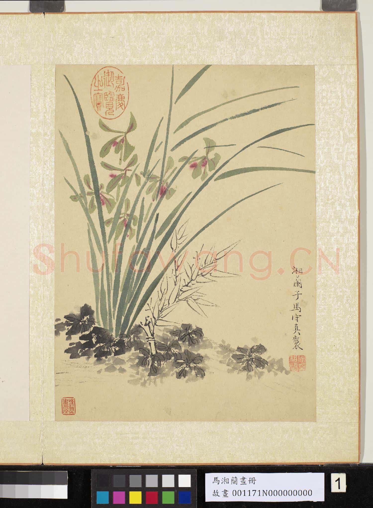 明馬守真畫冊 冊 蘭竹