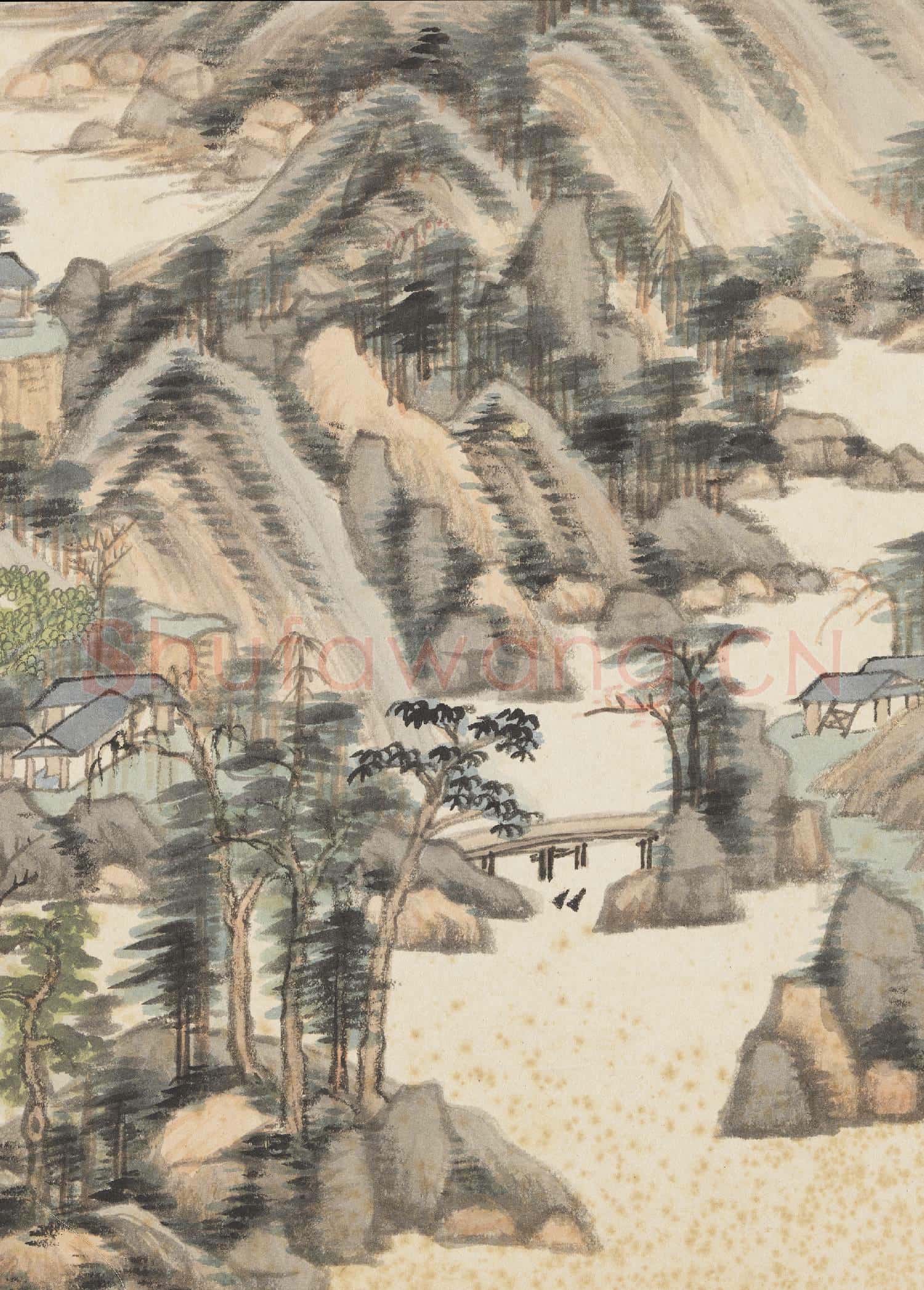 清王鑑擬各家山水 冊 臨黃公望山水