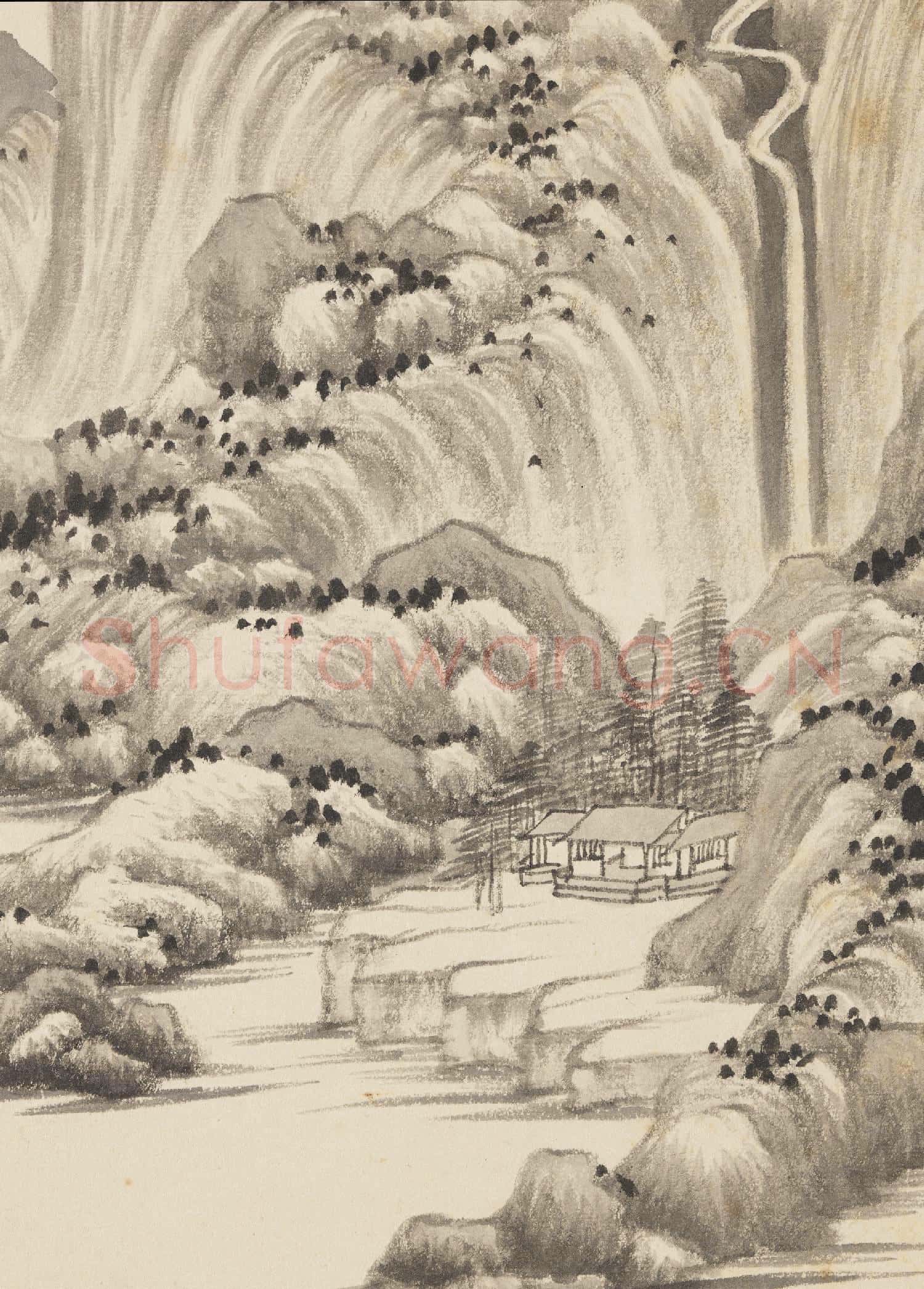 清王鑑擬各家山水 冊 擬巨然山水