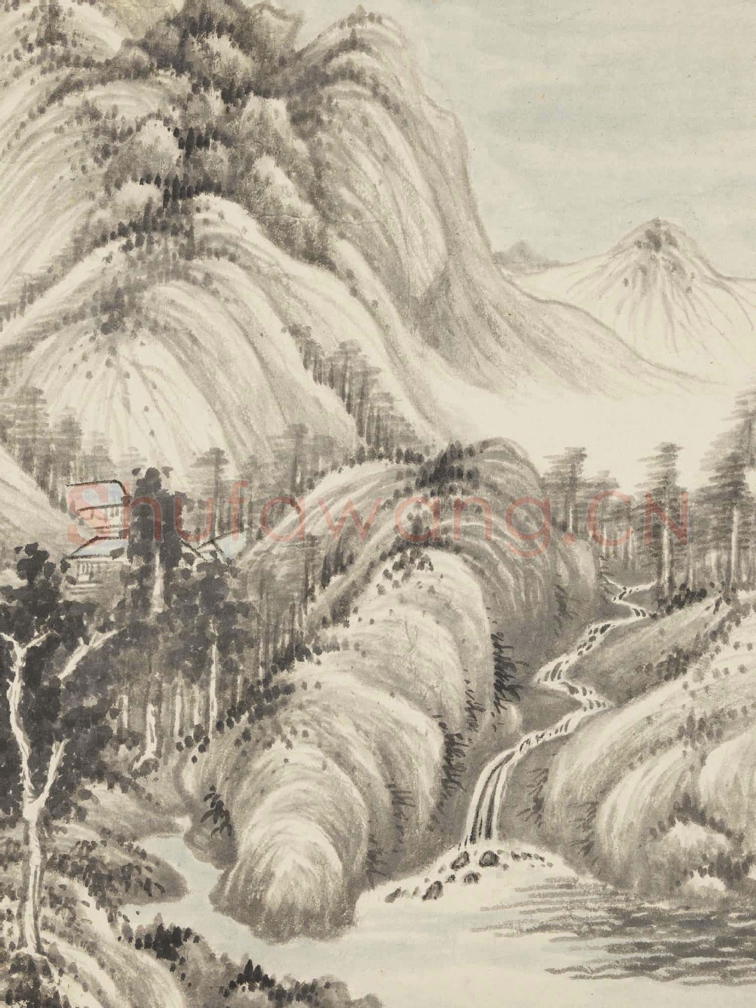 清王鑑仿古十幀 冊 倣巨然山水