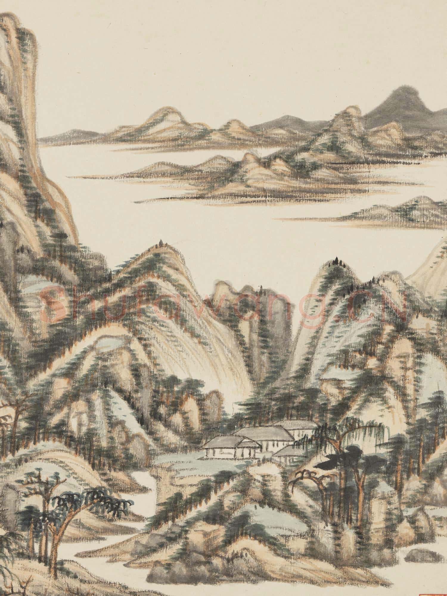 清王鑑仿古十幀 冊 倣黃公望山水
