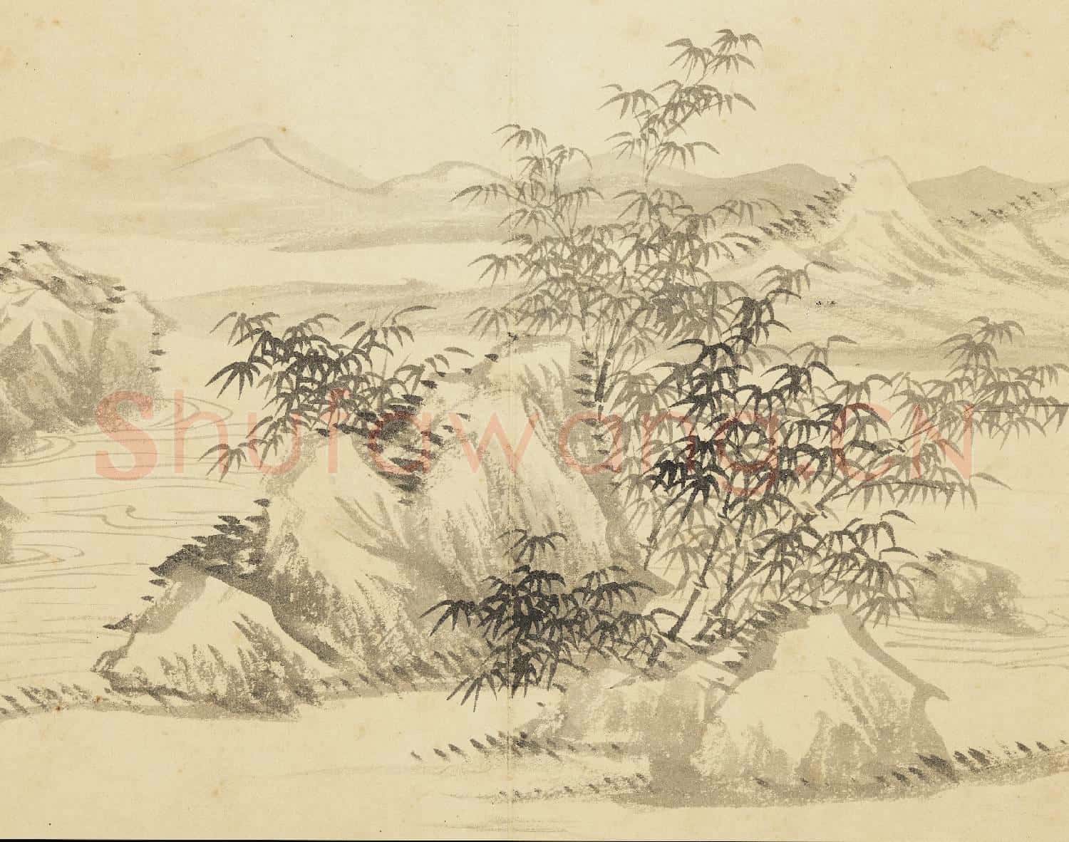清王翬畫山水 冊 篔簹圖