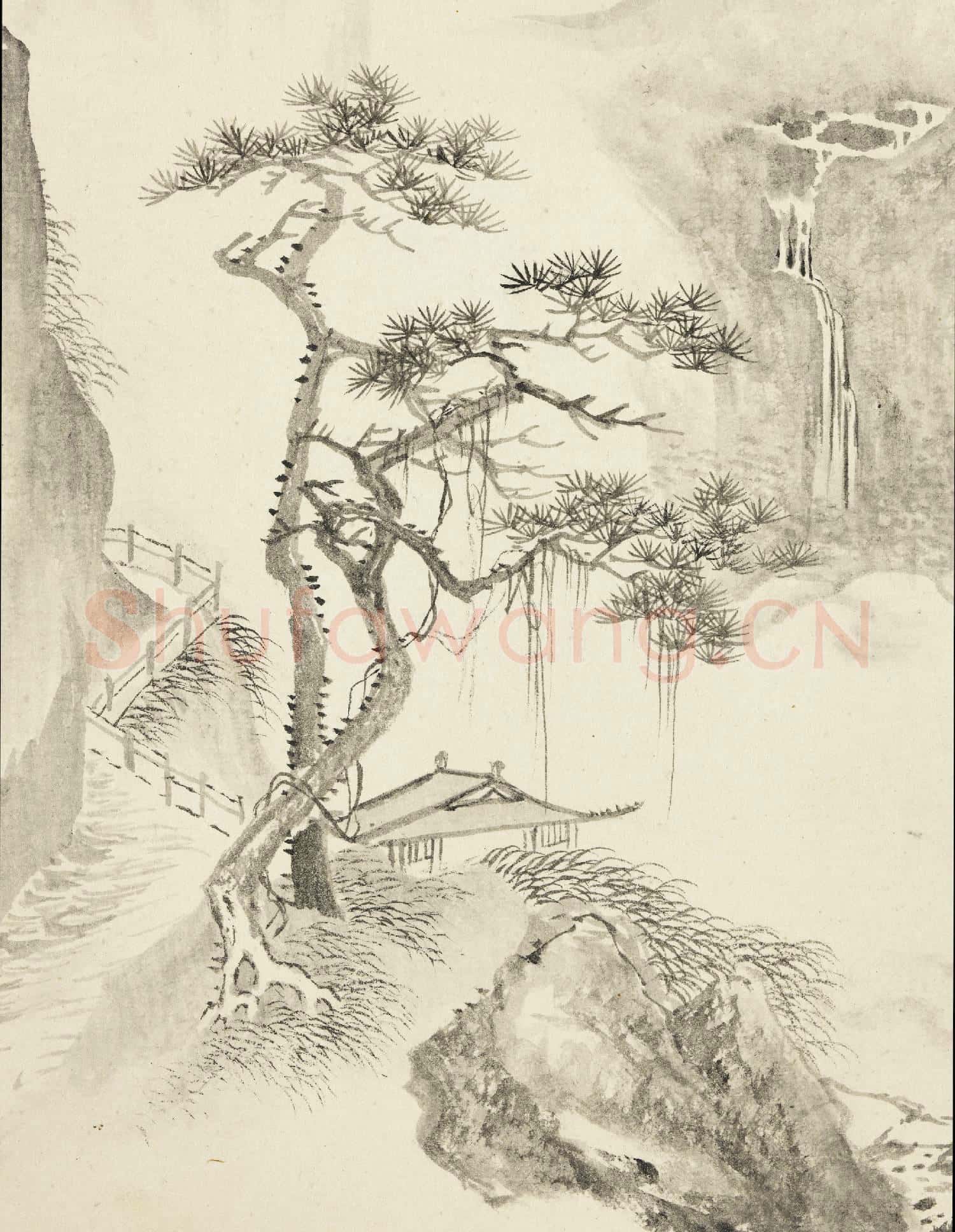 清王翬仿宋元山水 冊 倣馬和之山水