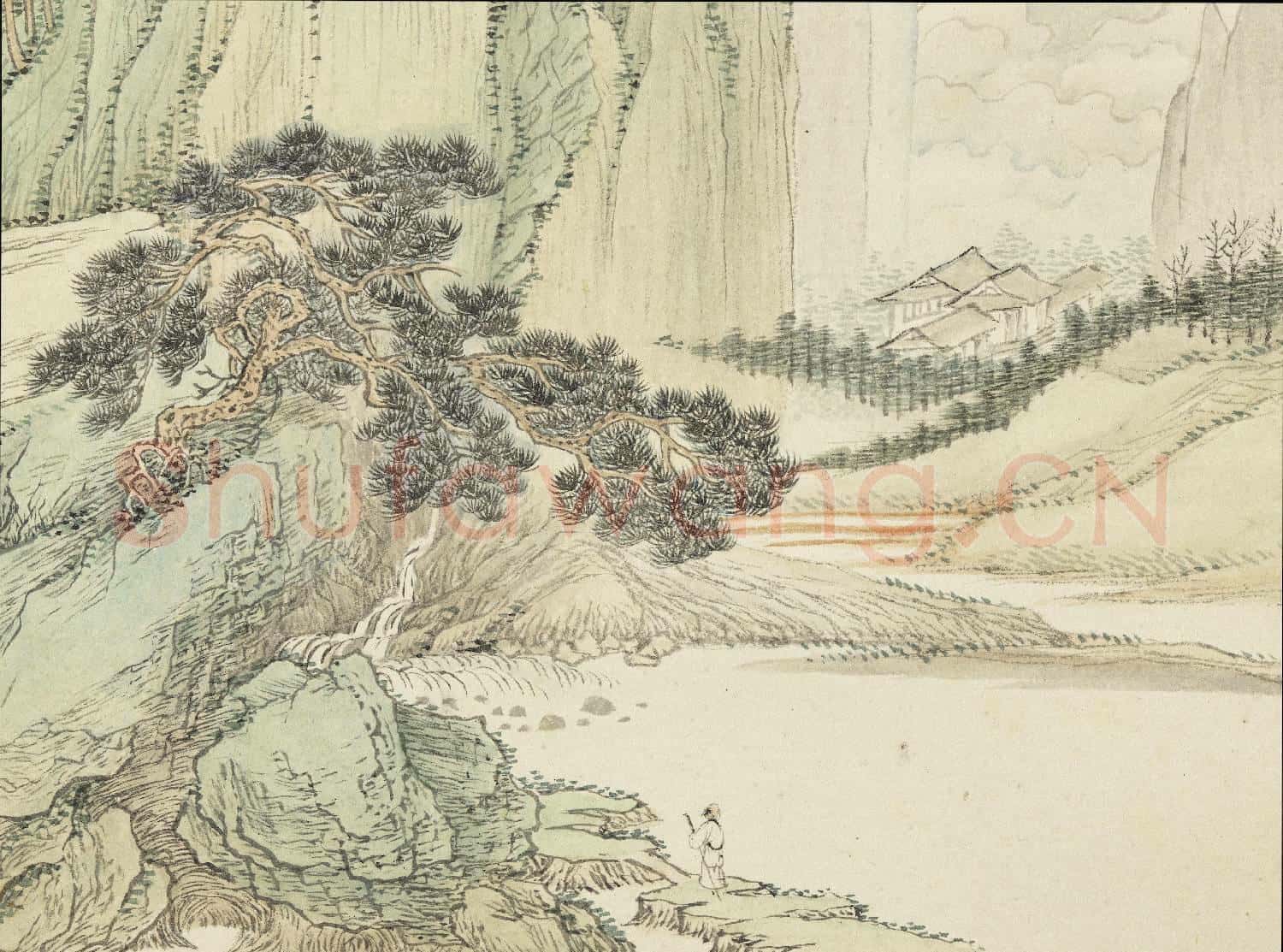清王翬仿宋元山水 冊 倣趙孟頫山水