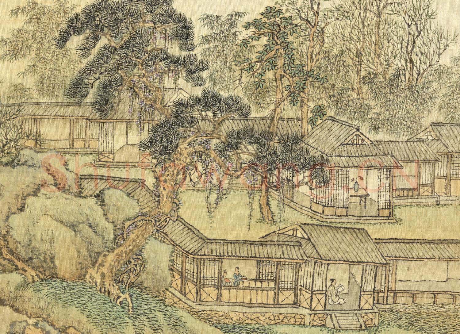 清王翬仿古山水 冊 春院浴鳧