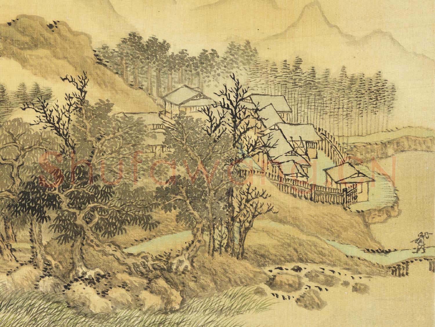 清王翬仿古山水 冊 疊巘迴溪