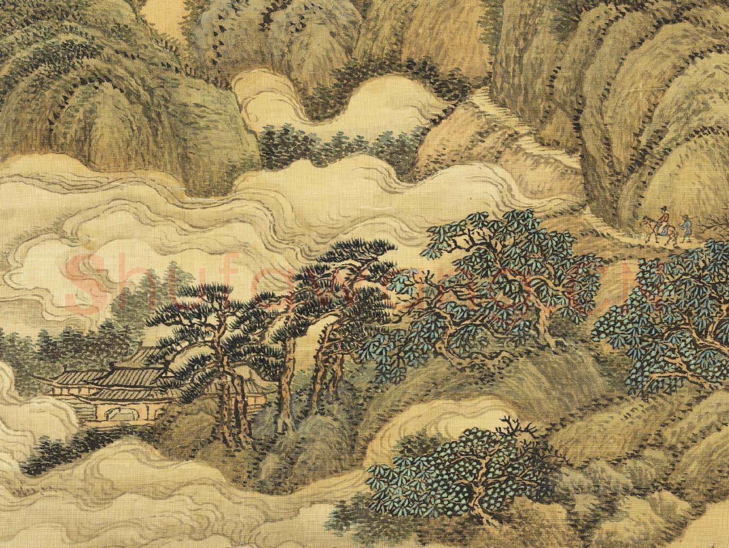 清王翬仿古山水 冊 松磴流雲