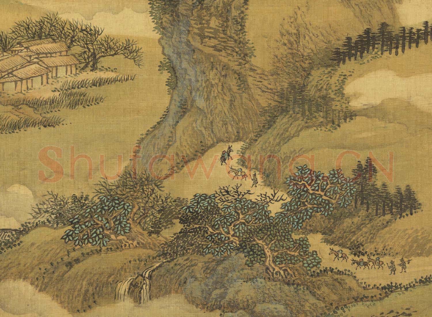 清王翬摹古山水 冊 晴麓橫雲圖