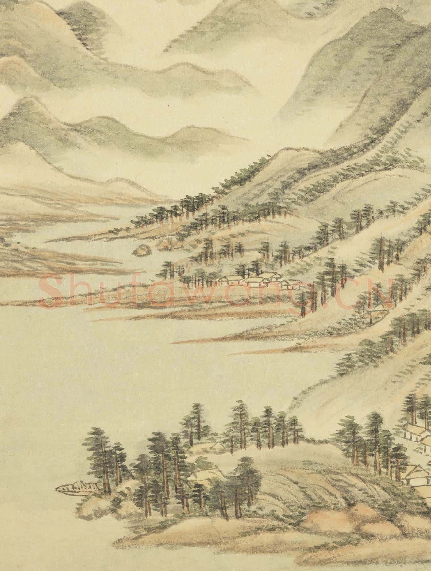 清王翬圖繪 冊 姚江曉色