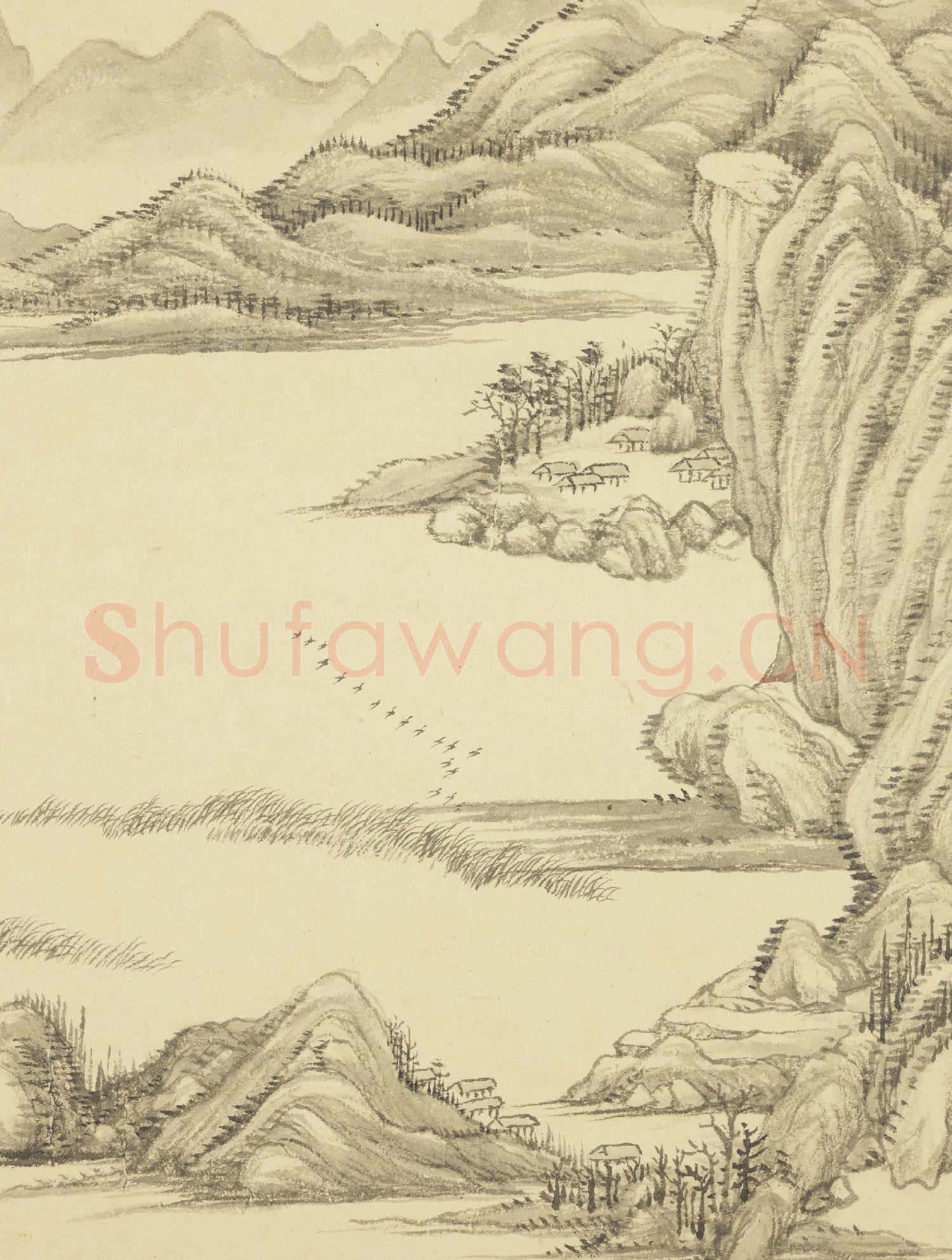 清王翬圖繪 冊 倣燕文貴山水