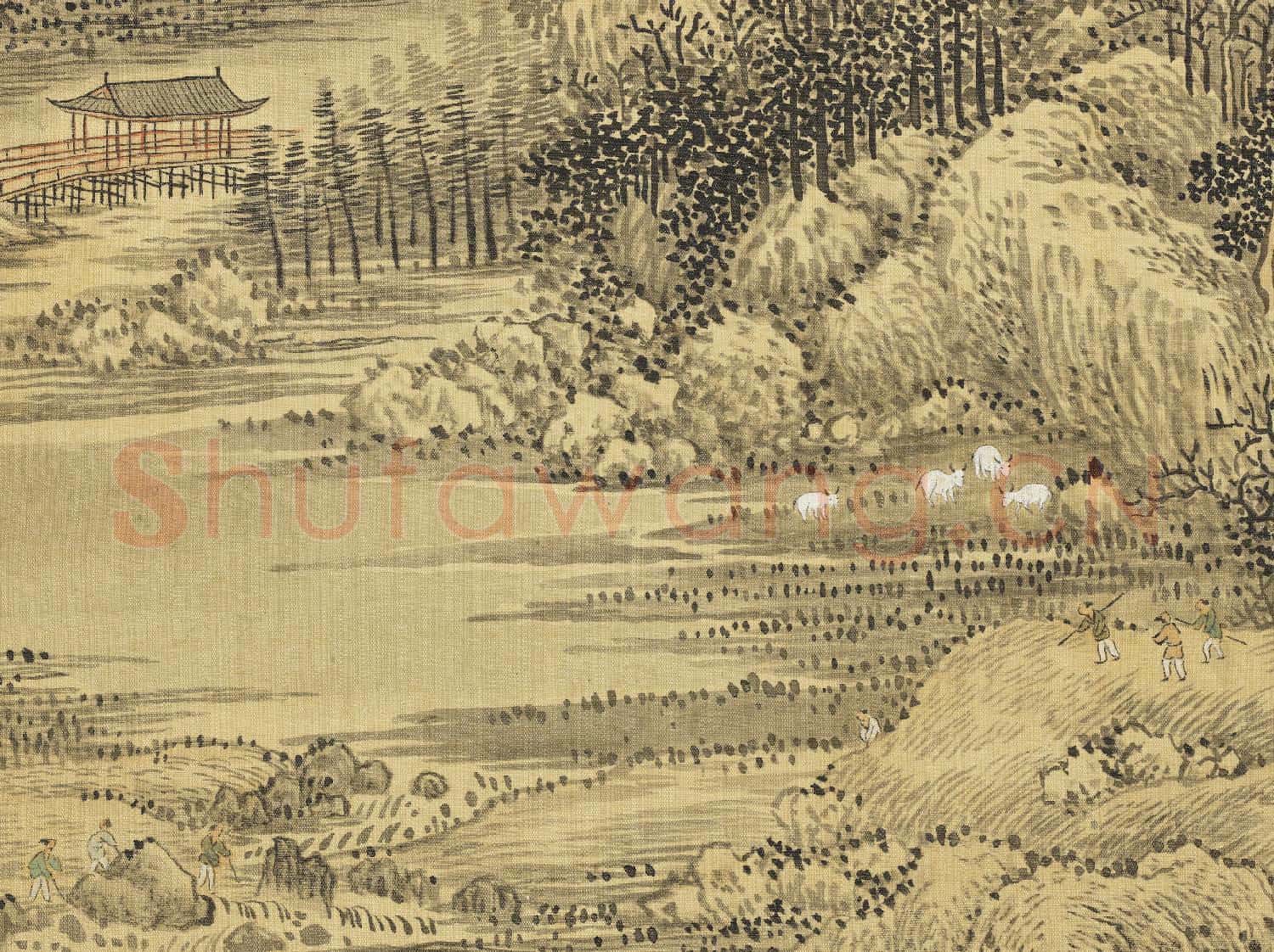 清惲壽平仿古山水 冊 夏山圖