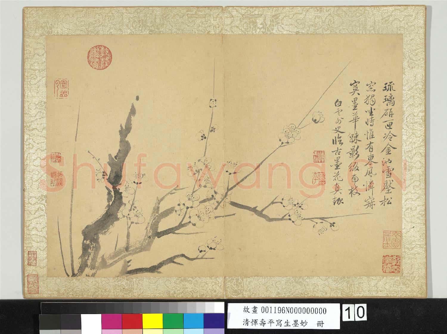 清惲壽平寫生墨妙 冊 梅花