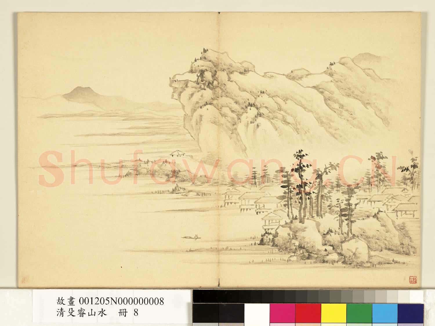 清殳睿山水 冊 歸棹