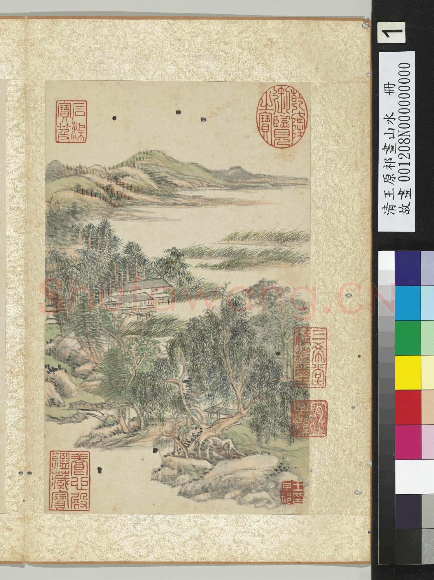 清王原祁畫山水 冊 夏柳成綠