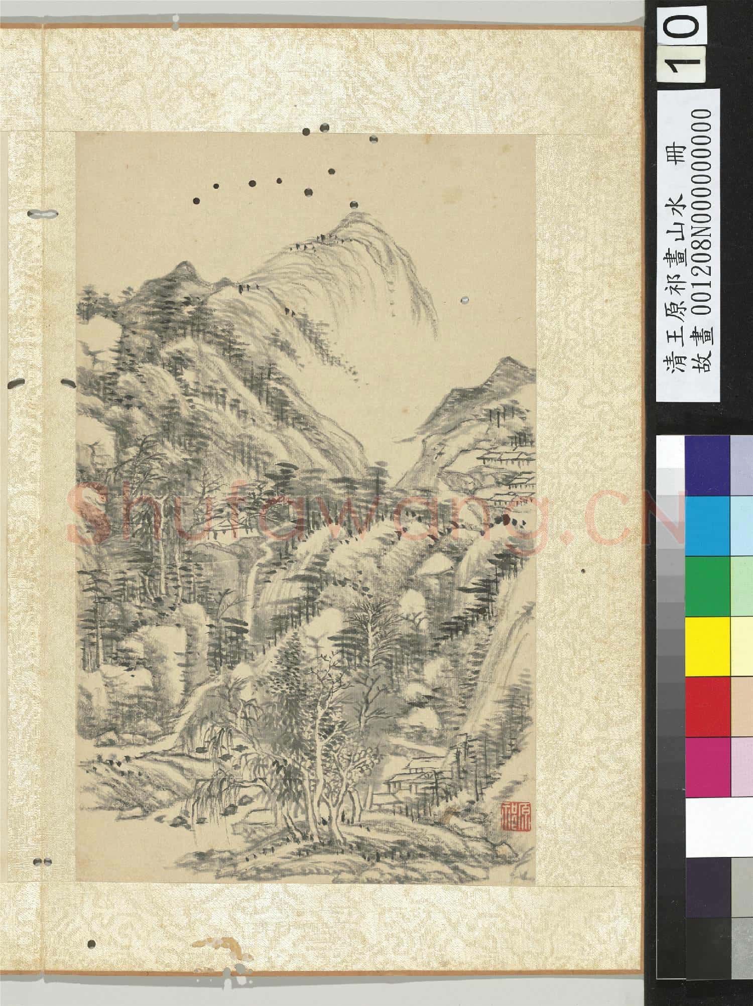 清王原祁畫山水 冊 柳溪人家