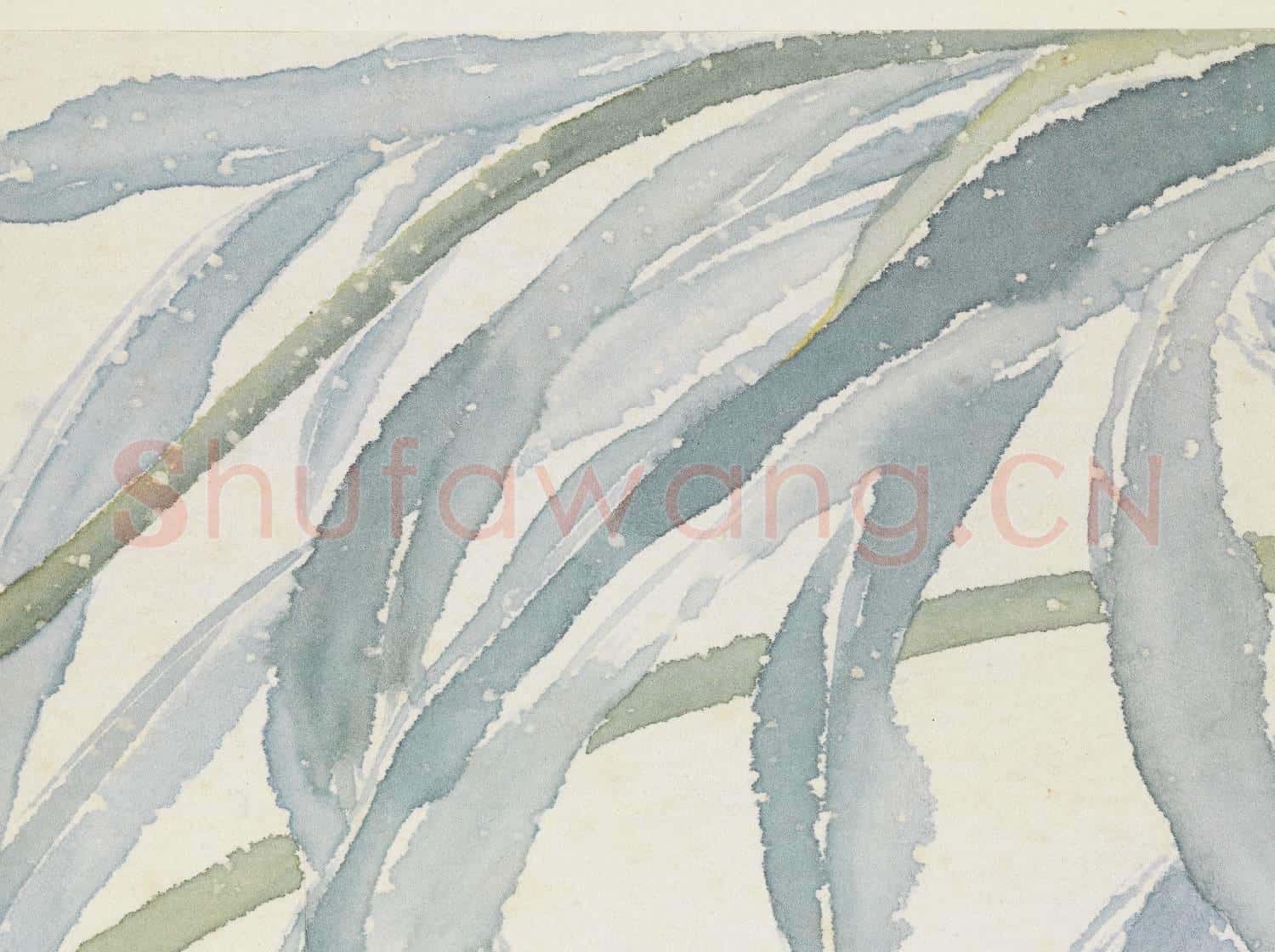 清惲壽平王翬花卉山水合冊 冊 萱草