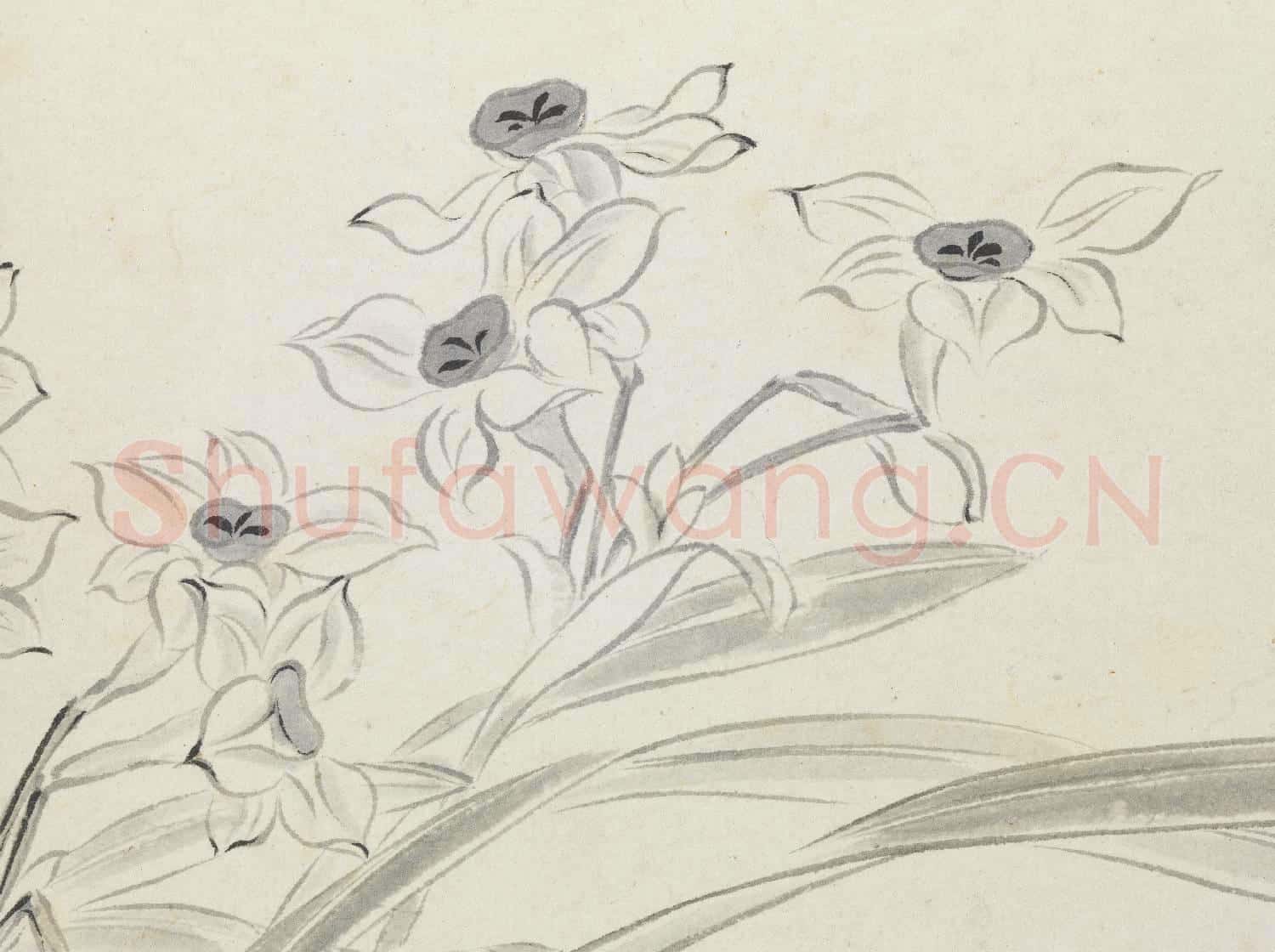 清惲壽平王翬花卉山水合冊 冊 水仙