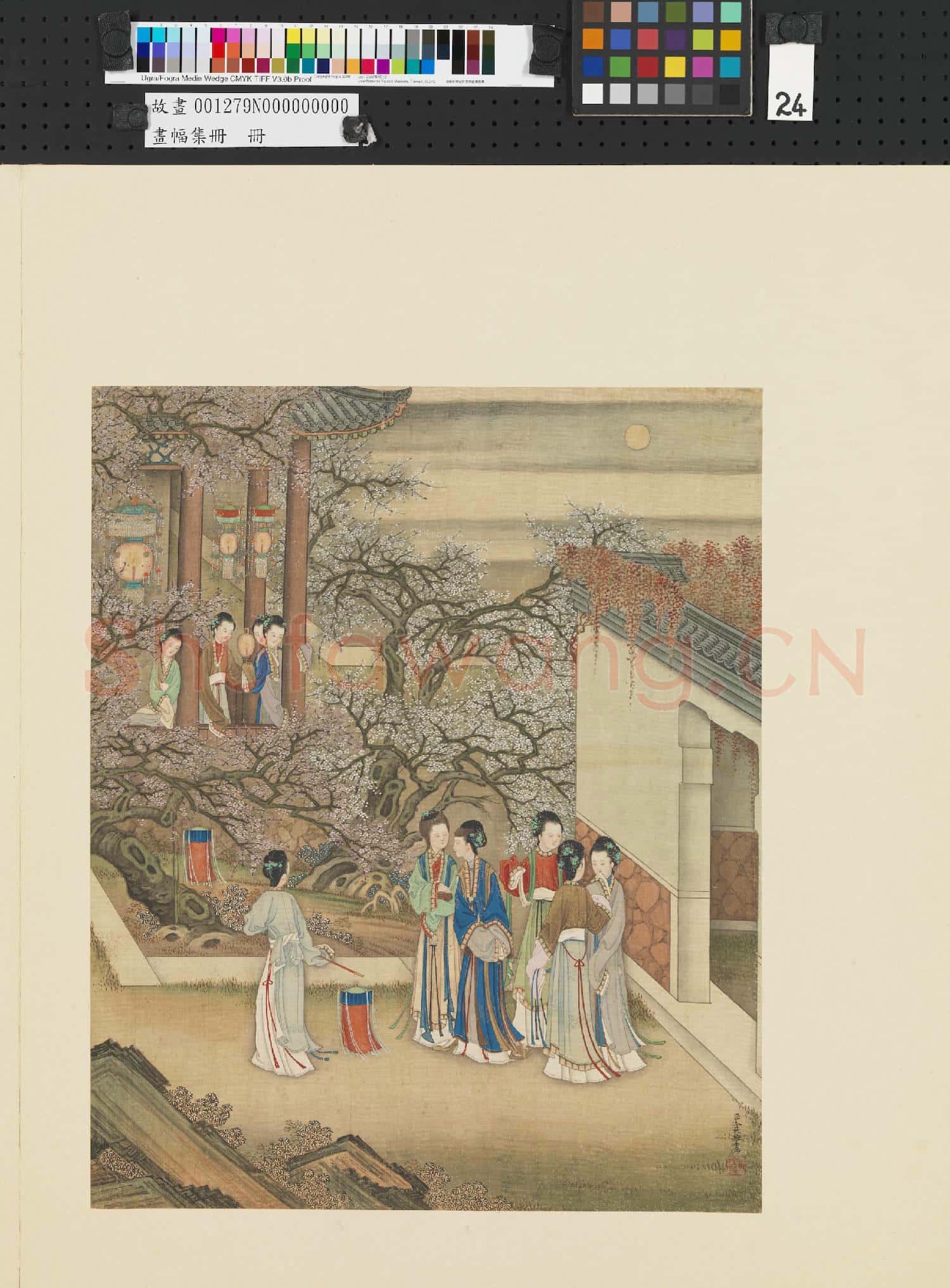 畫幅集冊 冊 清冷枚人物