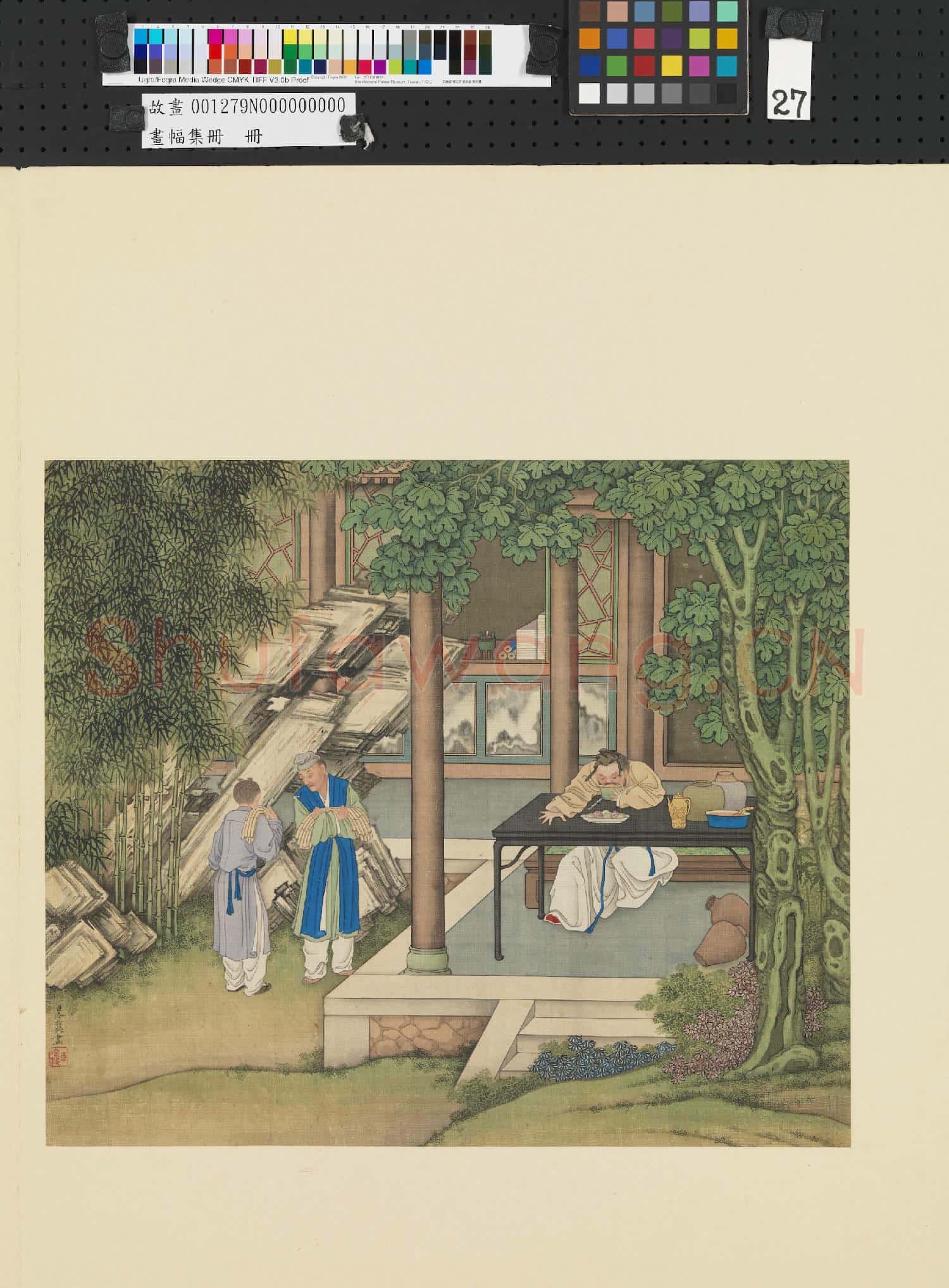 畫幅集冊 冊 清冷枚人物
