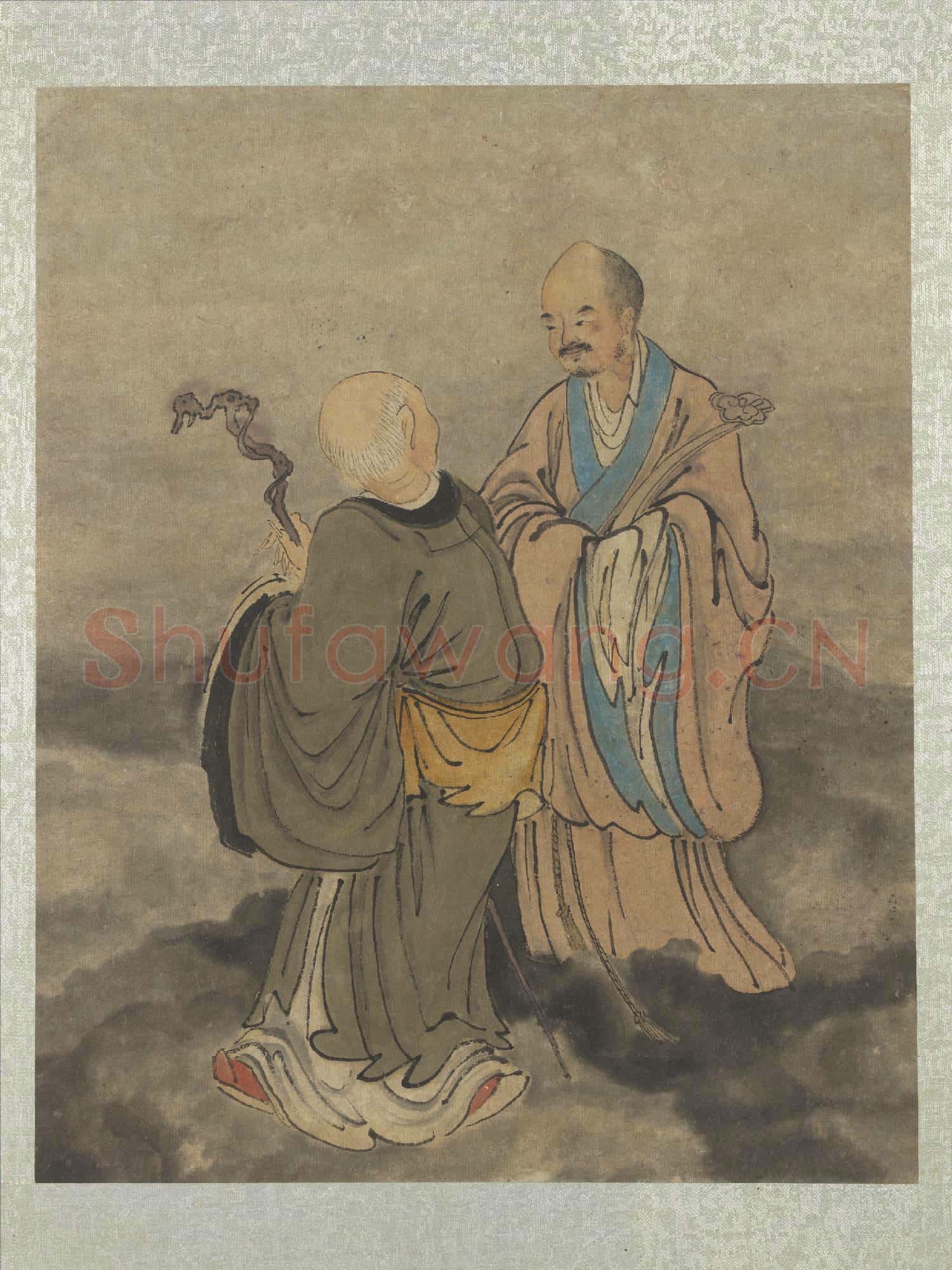明鄭重十八應真像 冊 應真像(一）