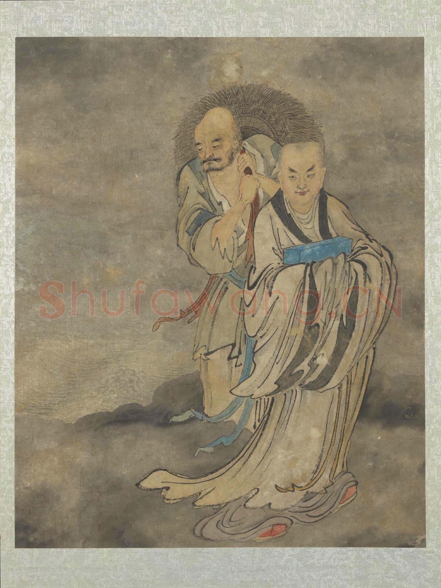 明鄭重十八應真像 冊 應真像(三)