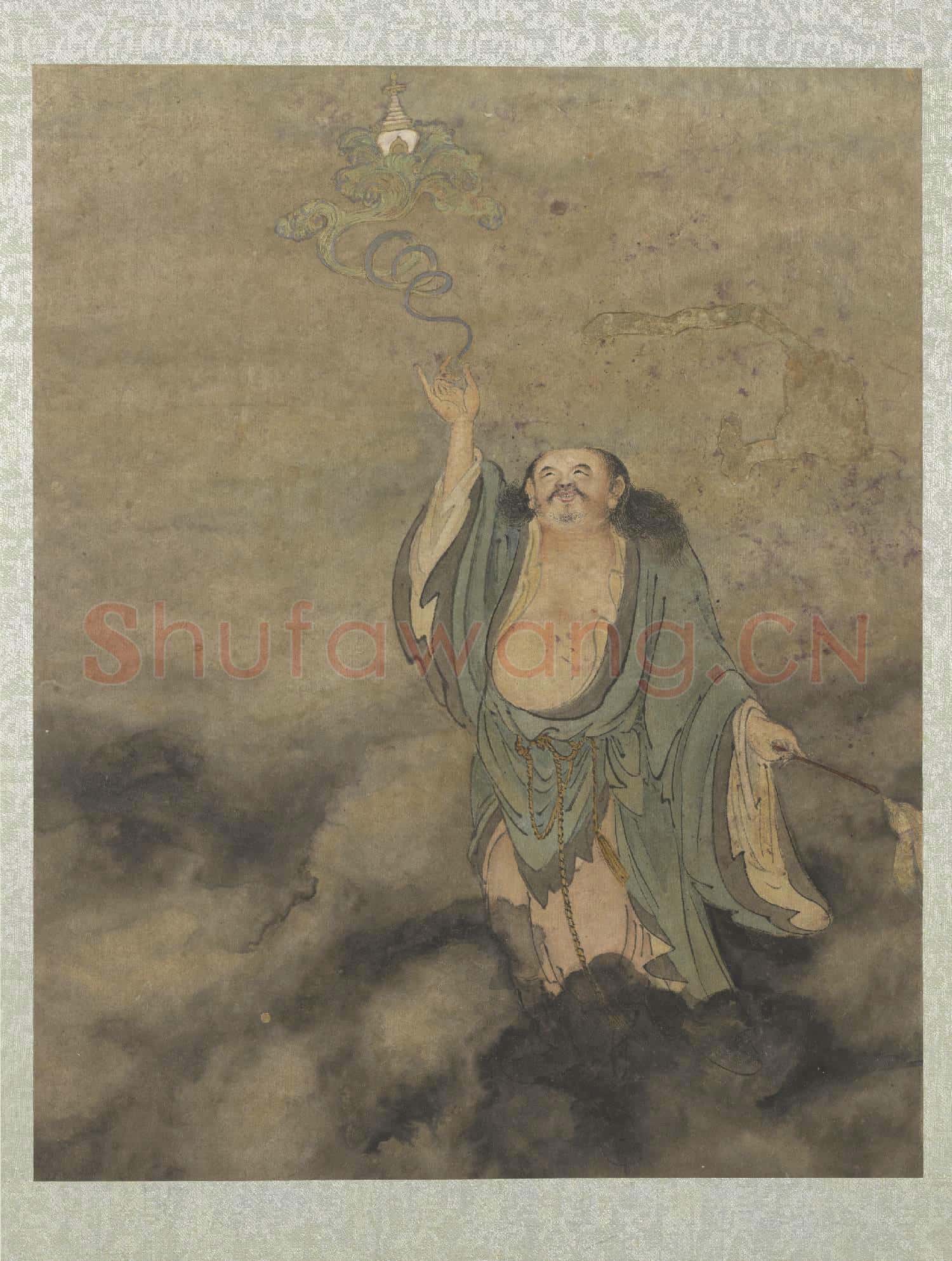 明鄭重十八應真像 冊 應真像(六)